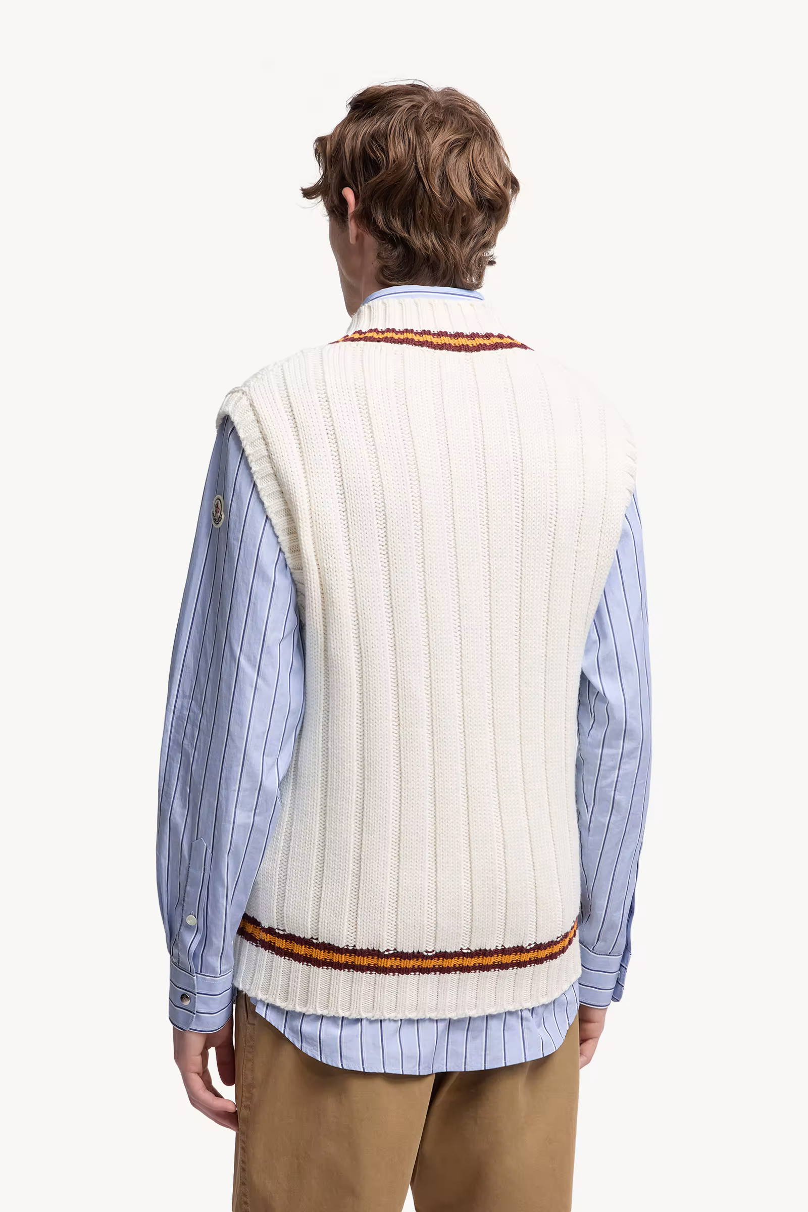 Wool & Cotton V-Neck Vest