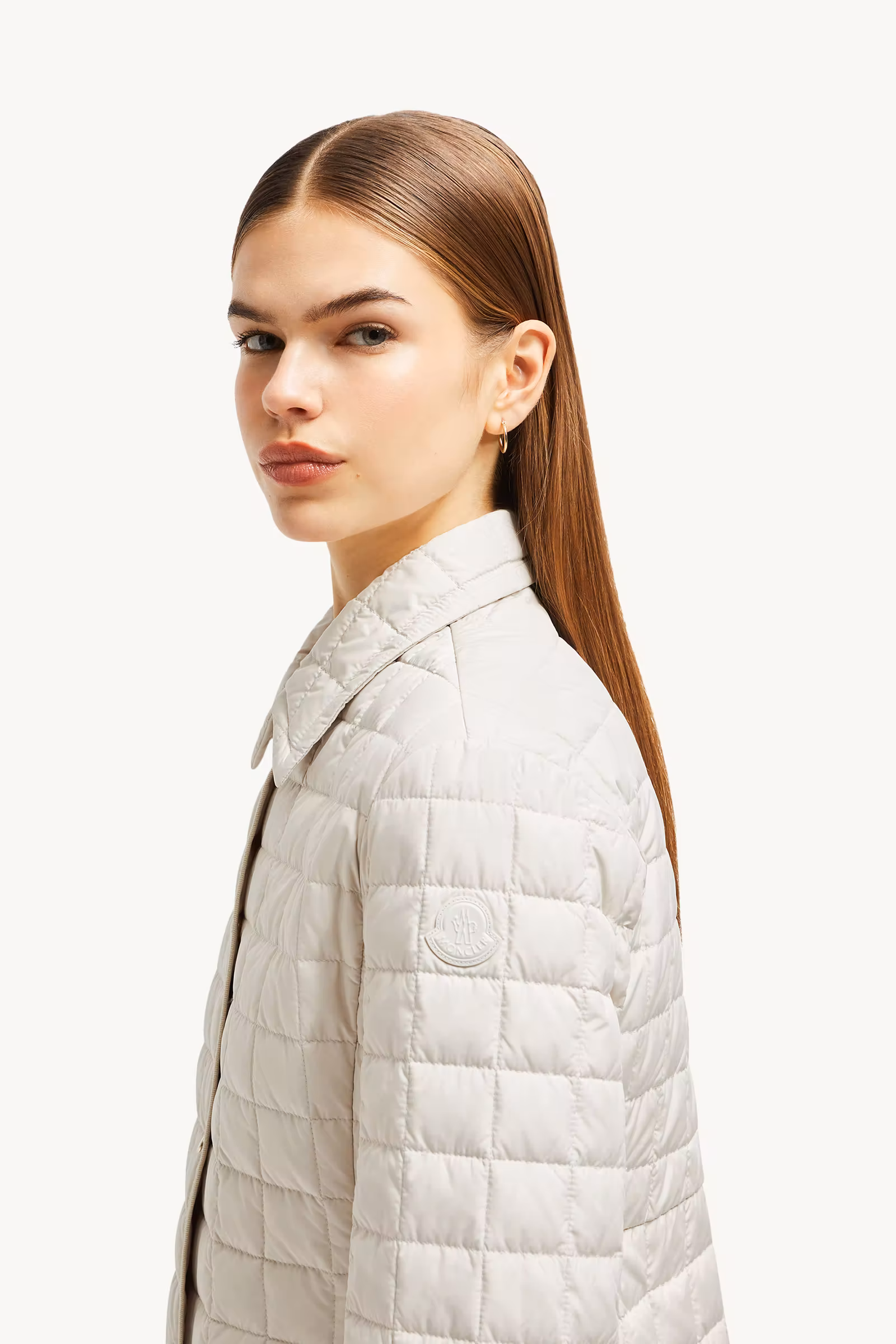 Epinal Square-Quilted Down Shirt Jacket