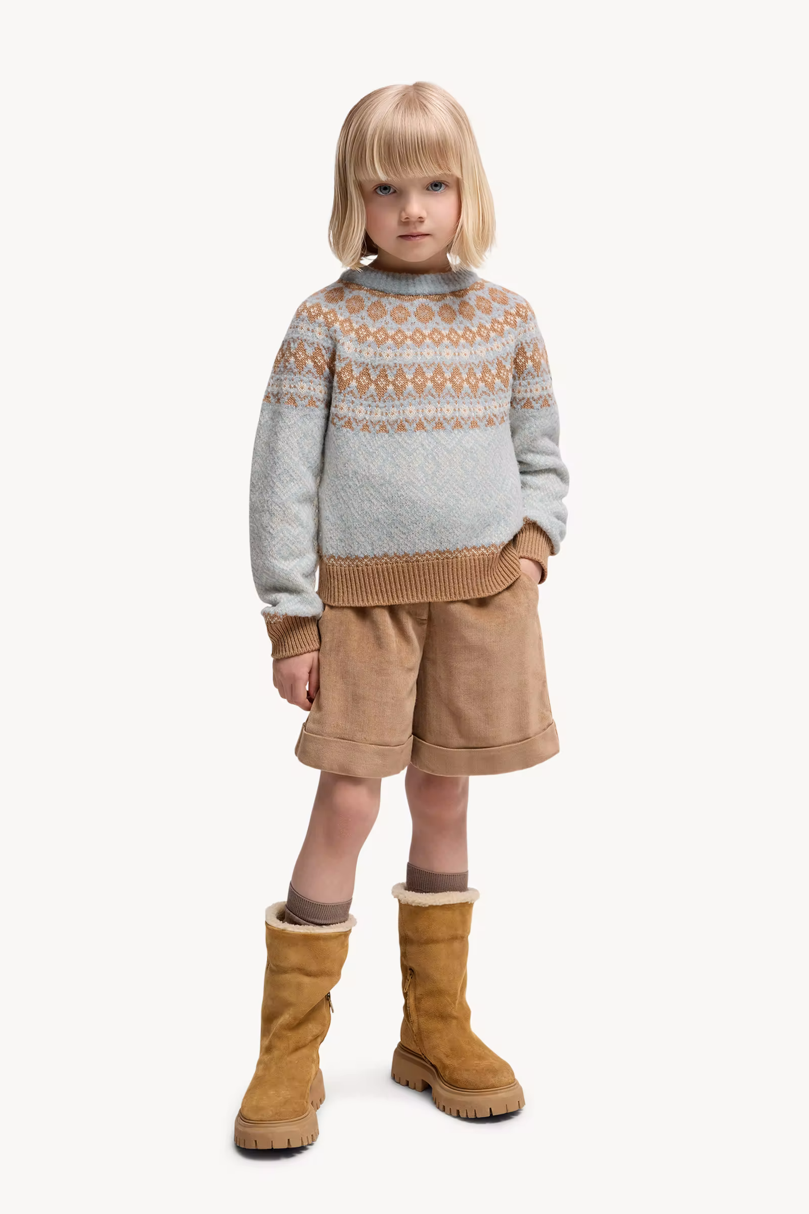 Bouclé Wool Blend Sweater