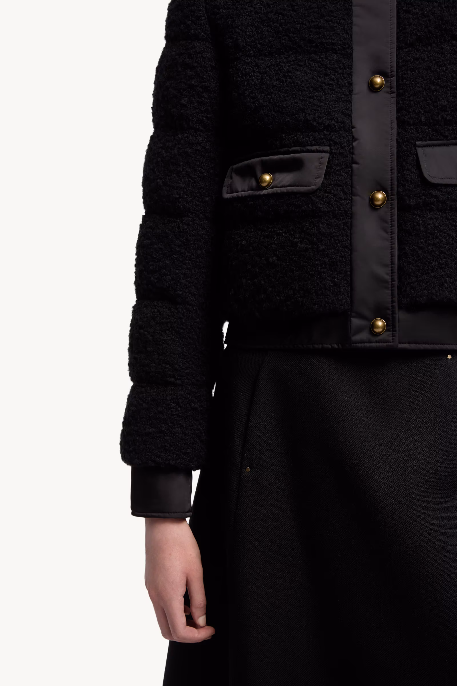 Blandy Wool Blend Bouclé Short Down Jacket