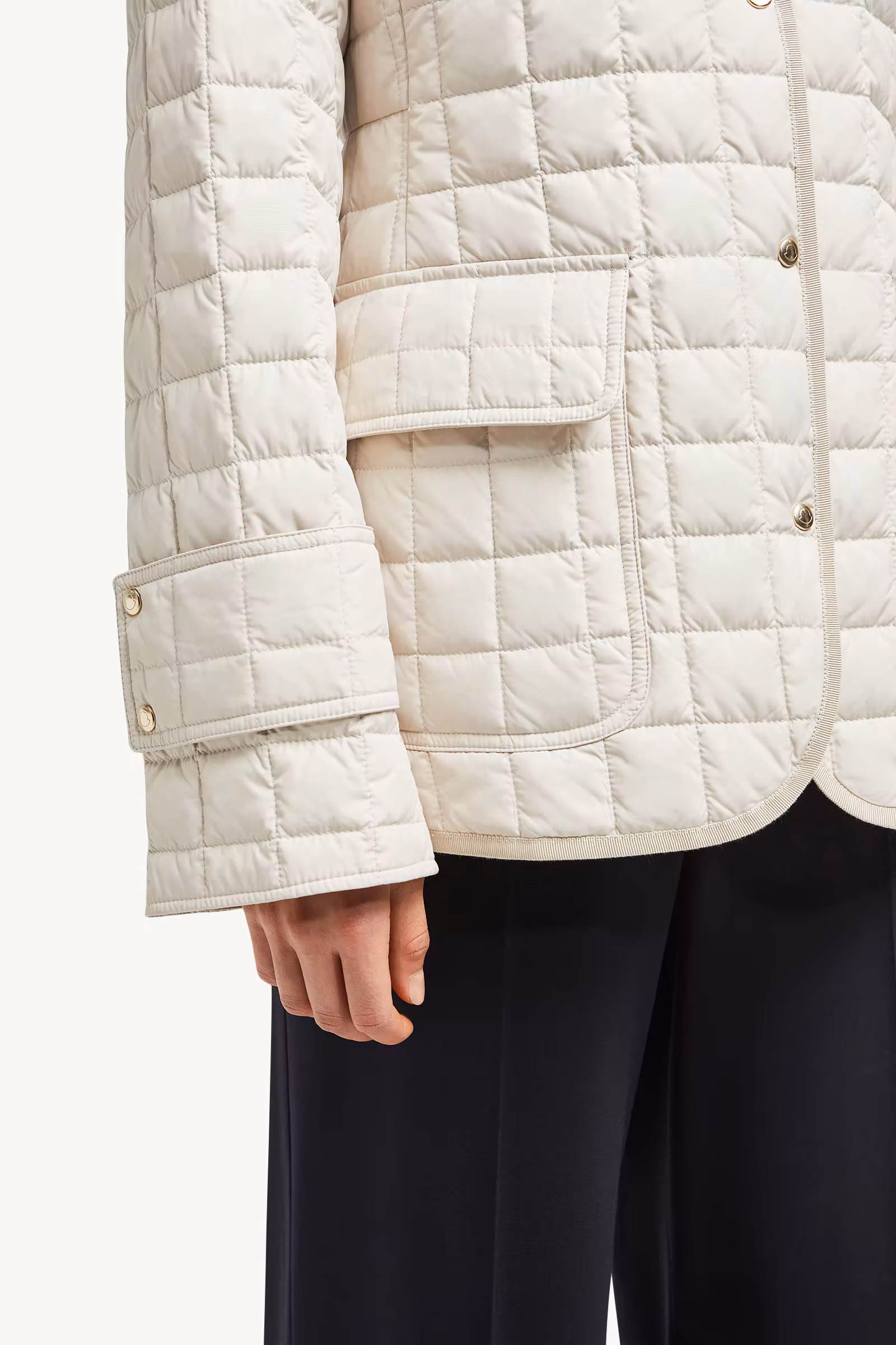 Epinal Square-Quilted Down Shirt Jacket