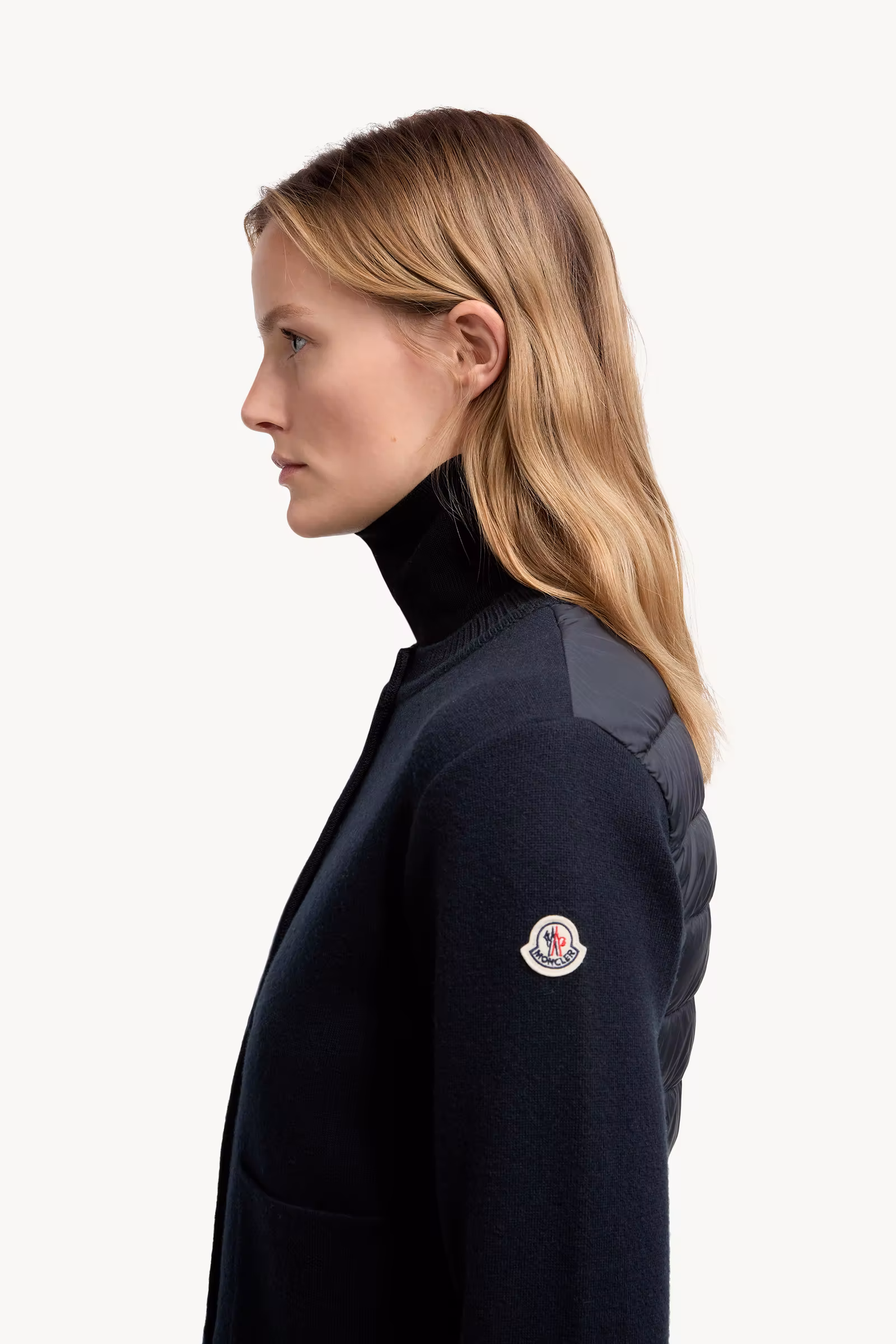 Padded Wool Cardigan