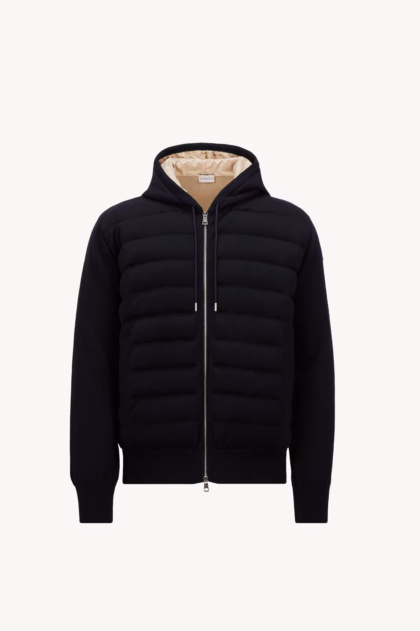 Padded Wool Zip-up hoodie