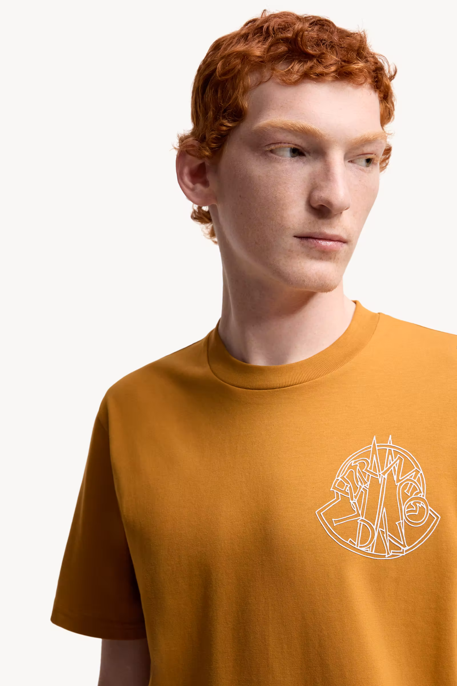 Overlapped Logo Cotton T-Shirt