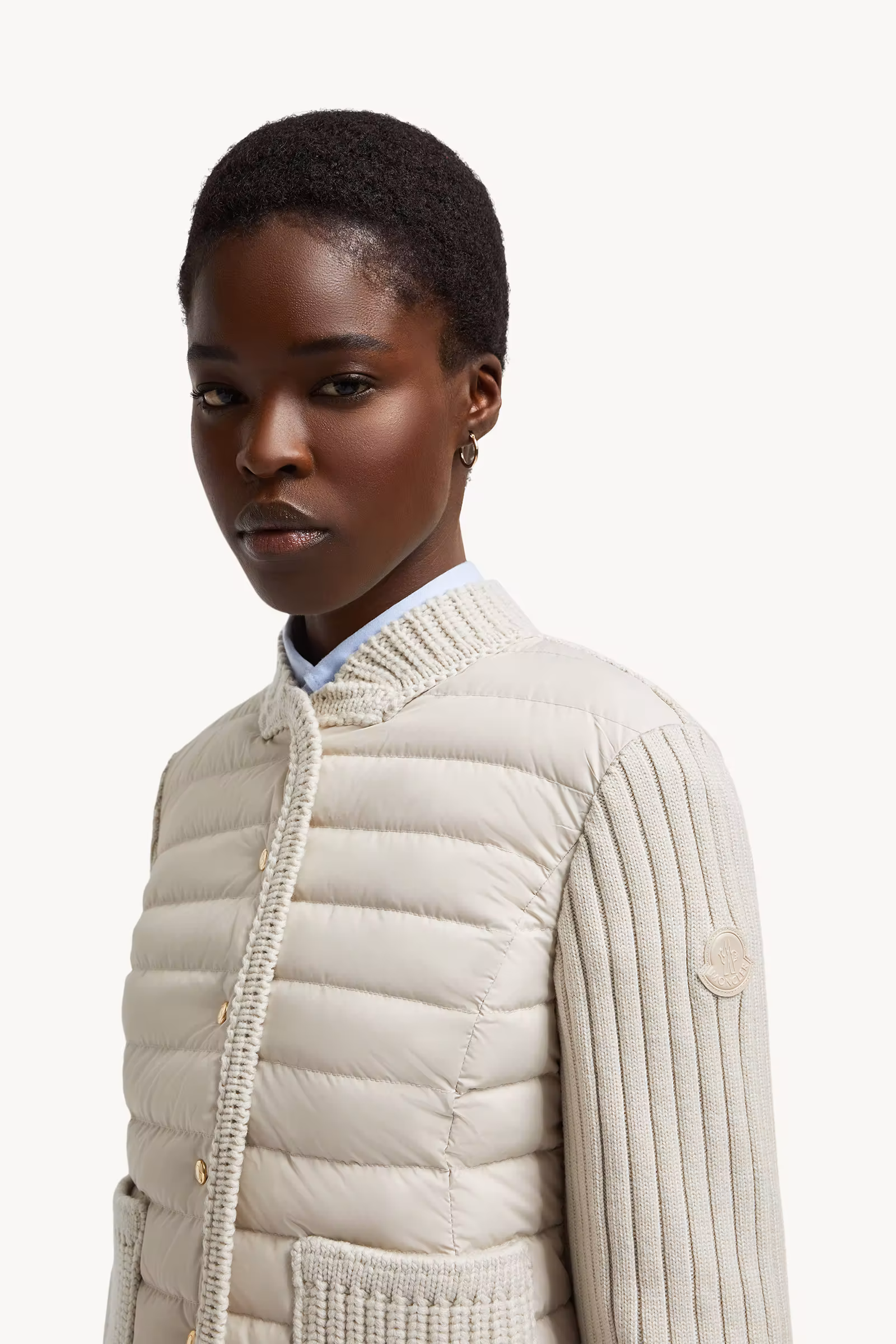 Padded Wool Cardigan