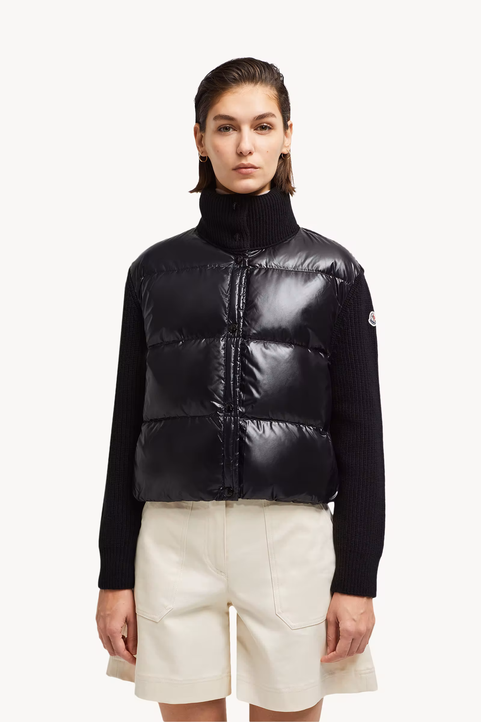 Padded Wool Cardigan