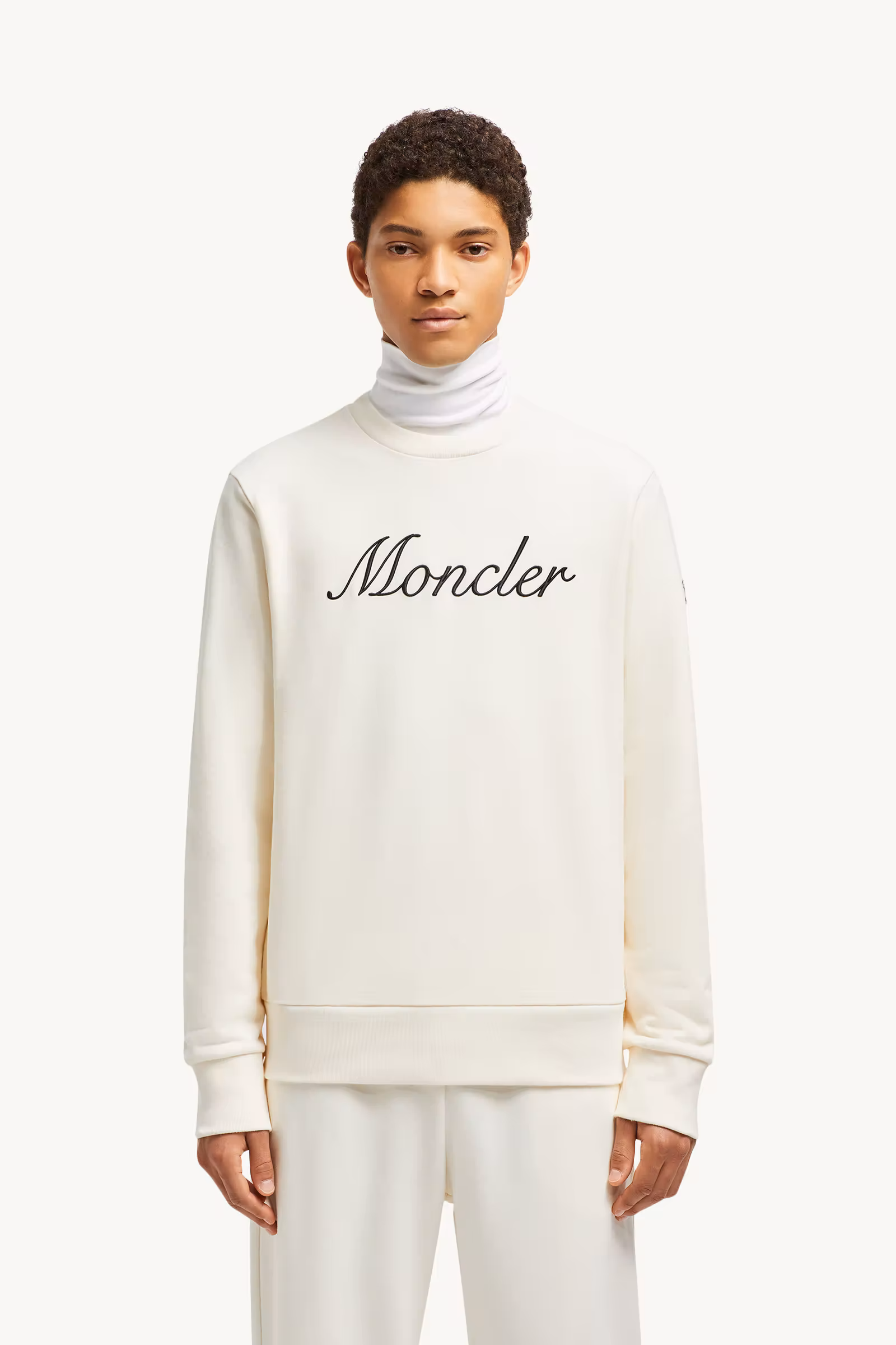 Embroidered Logo Cotton Sweatshirt