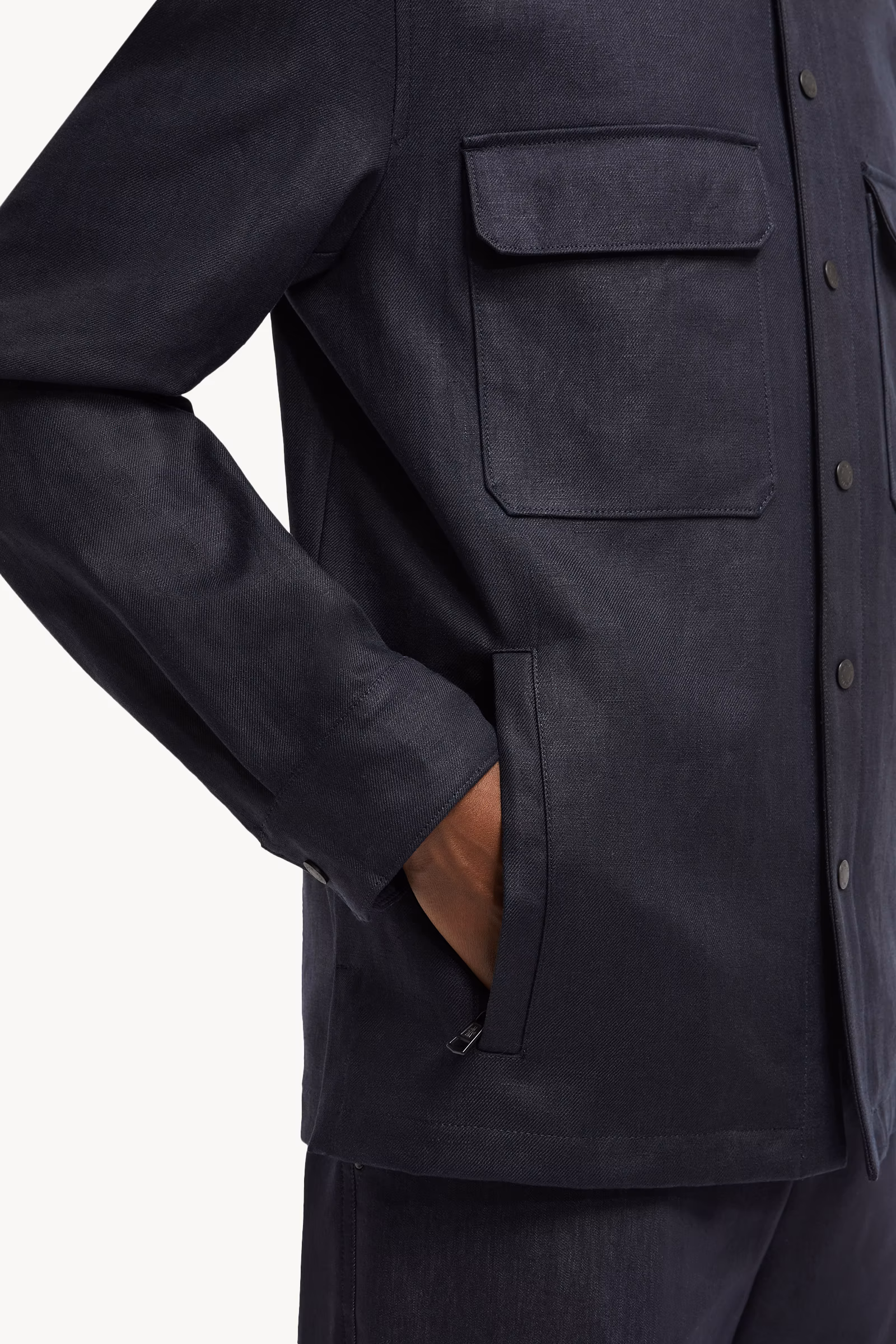 Callaqui Linen Shirt Jacket