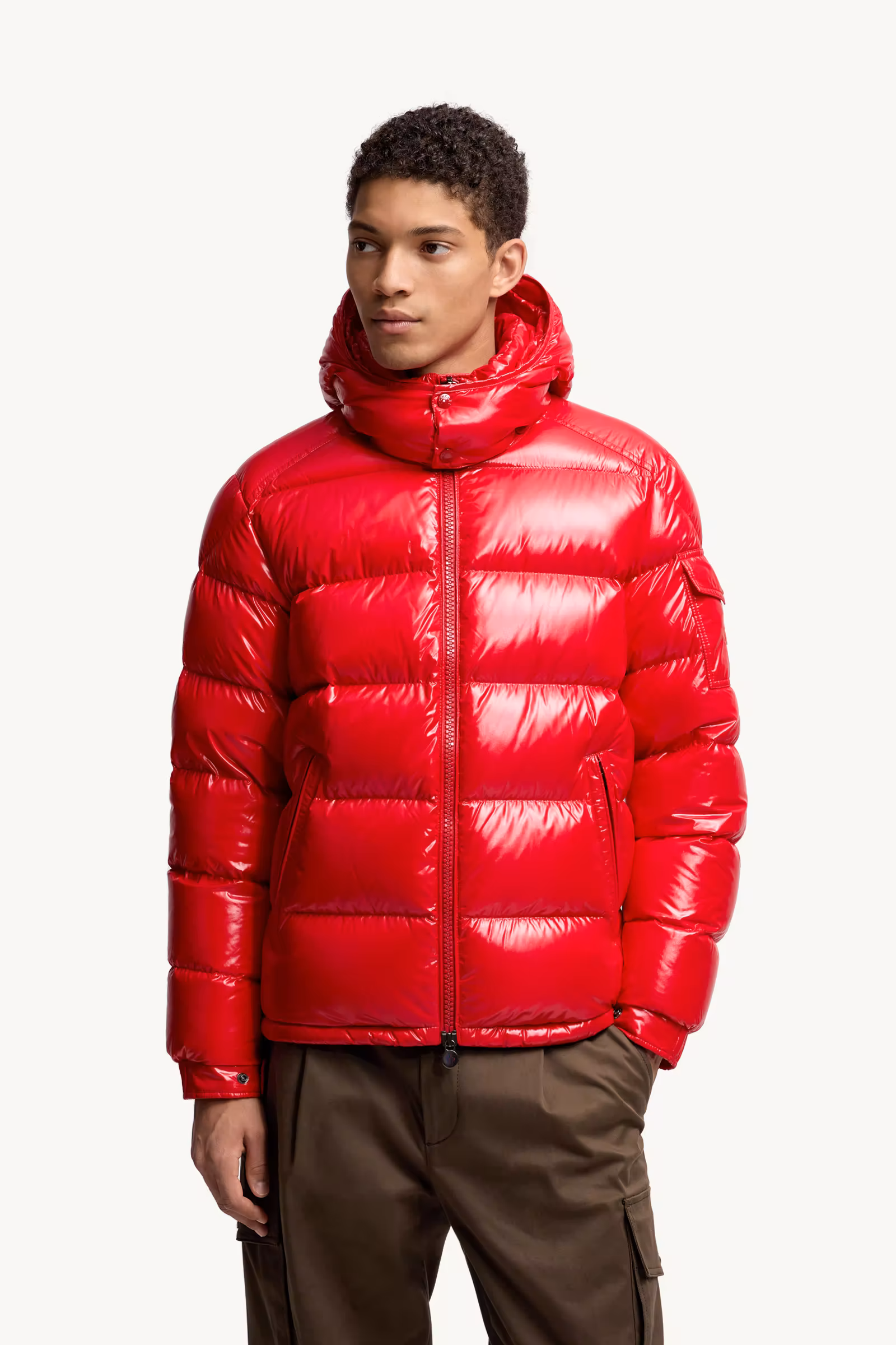 Moncler Maya Hooded Short Down Jacket