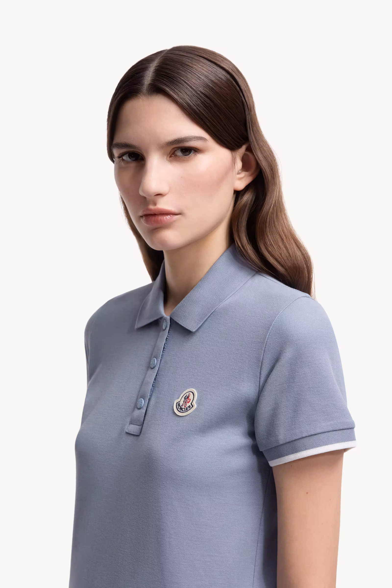 Logo Patch Cotton Piquet Polo Shirt