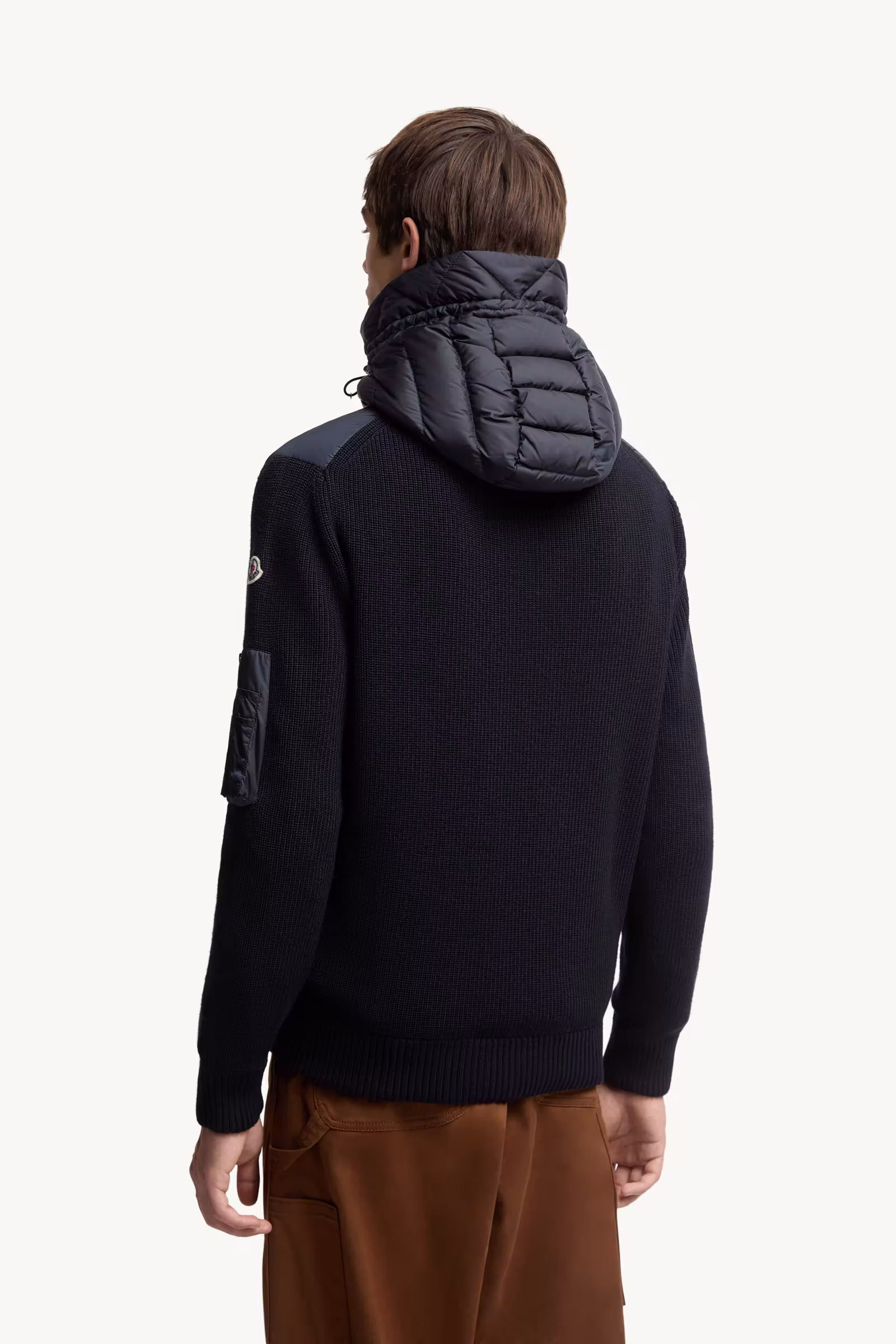 Padded Zip-Up Cardigan