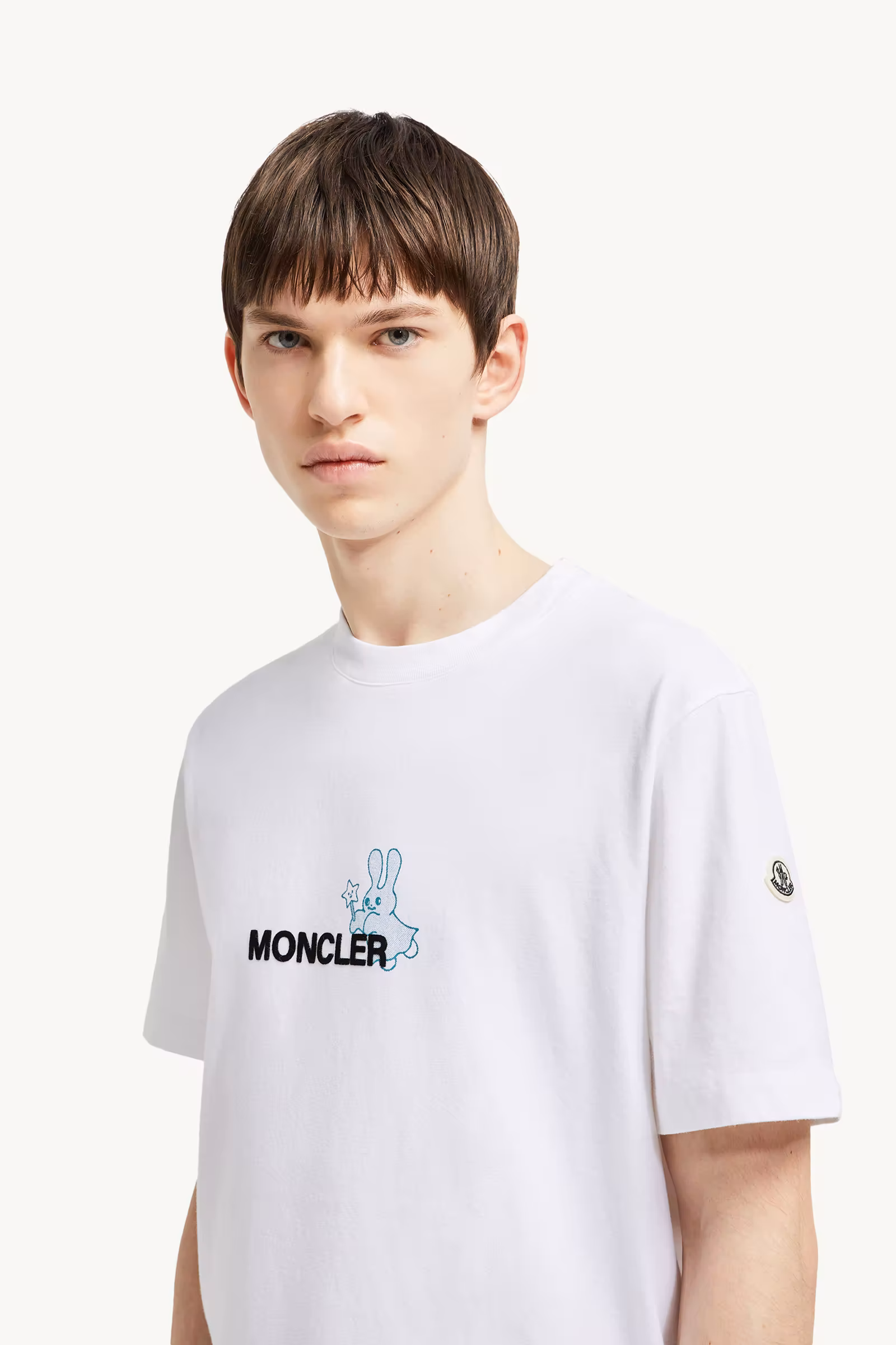 Moncler x FRGMT Cartoon Logo Cotton T-Shirt