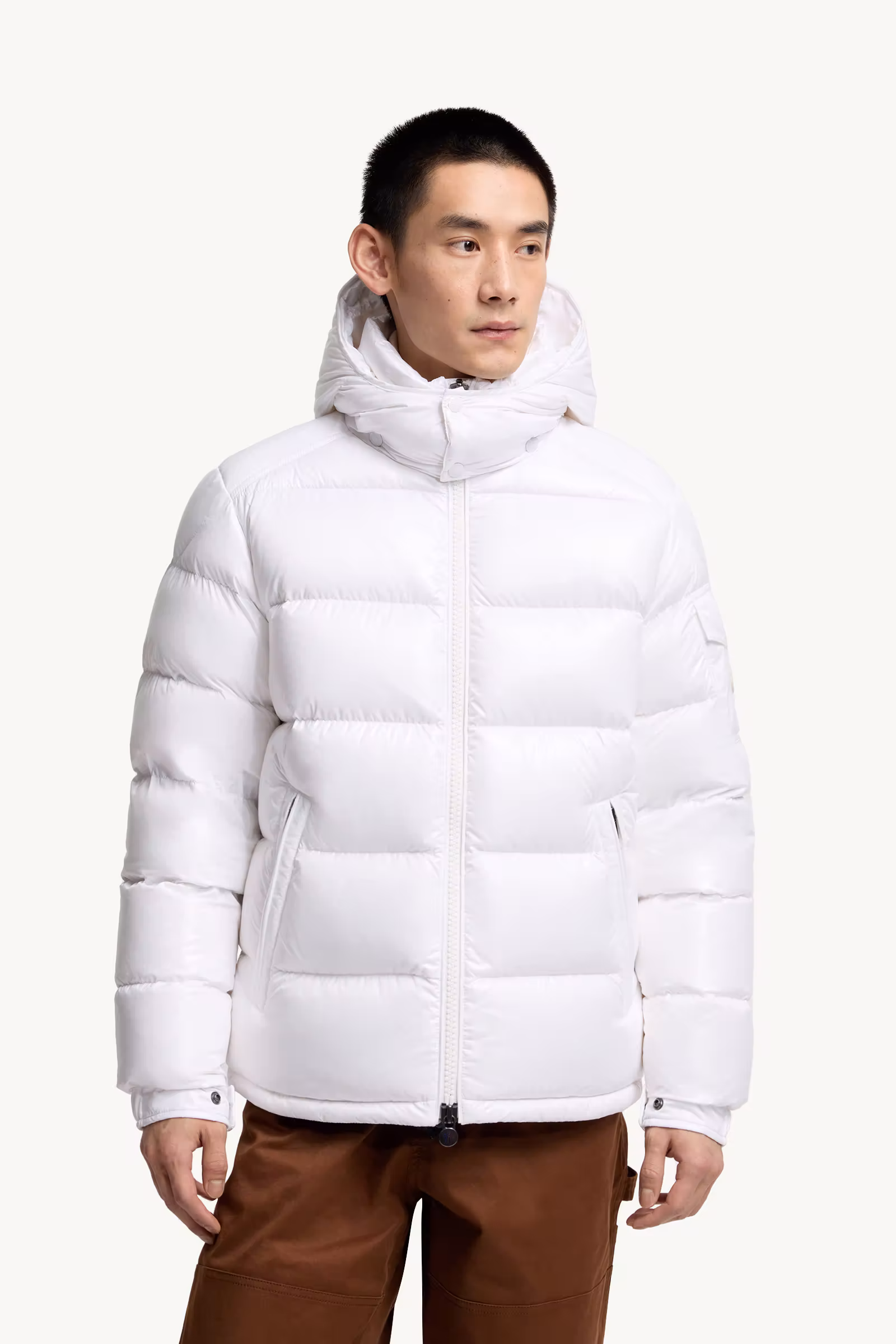 Moncler Maya Hooded Short Down Jacket