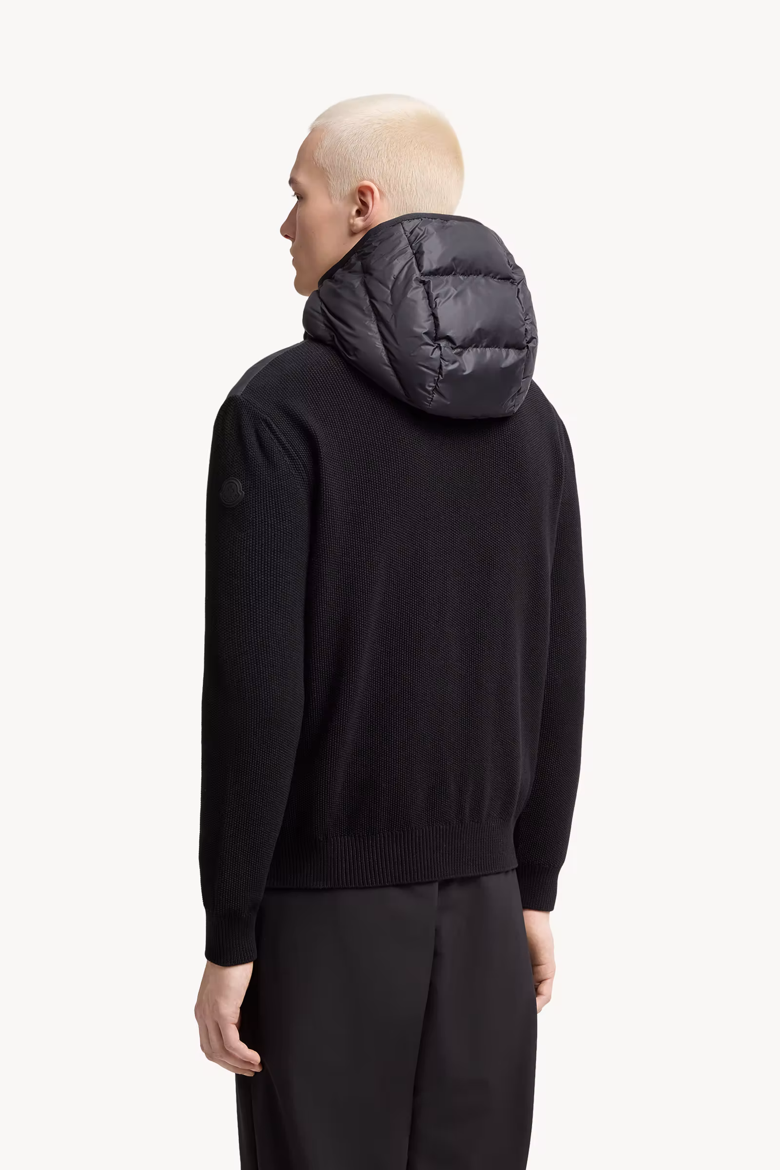 Padded Cotton Zip-Up Hoodie