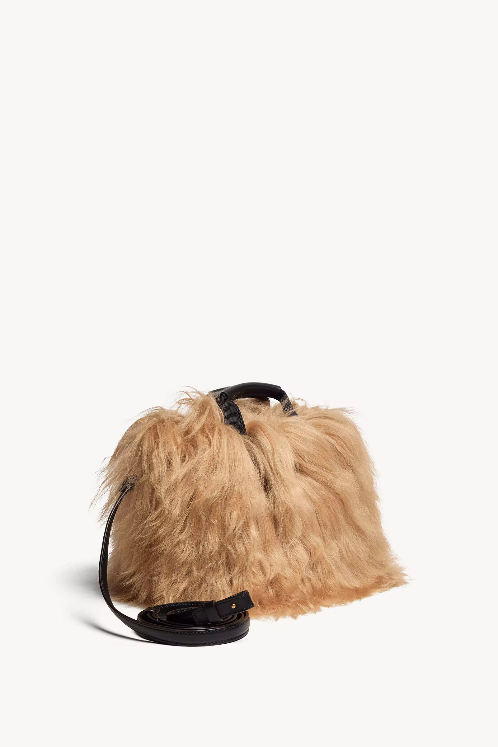 Micro Caradoc Shearling Tote Bag