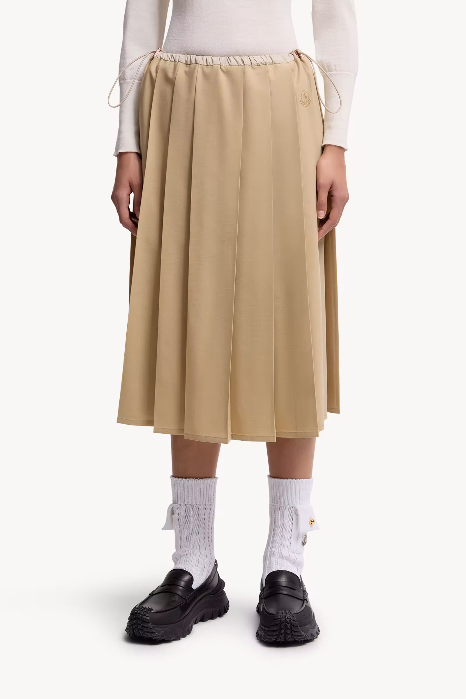 Pleated Midi Skirt