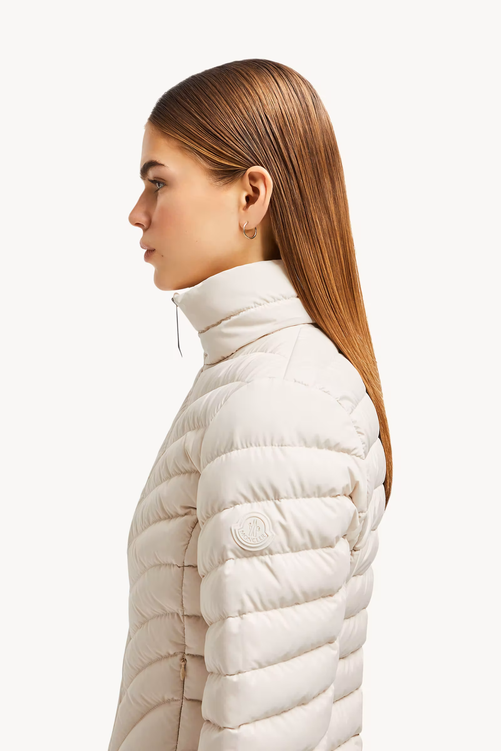 Grange Diagonal-Quilted Short Down Jacket