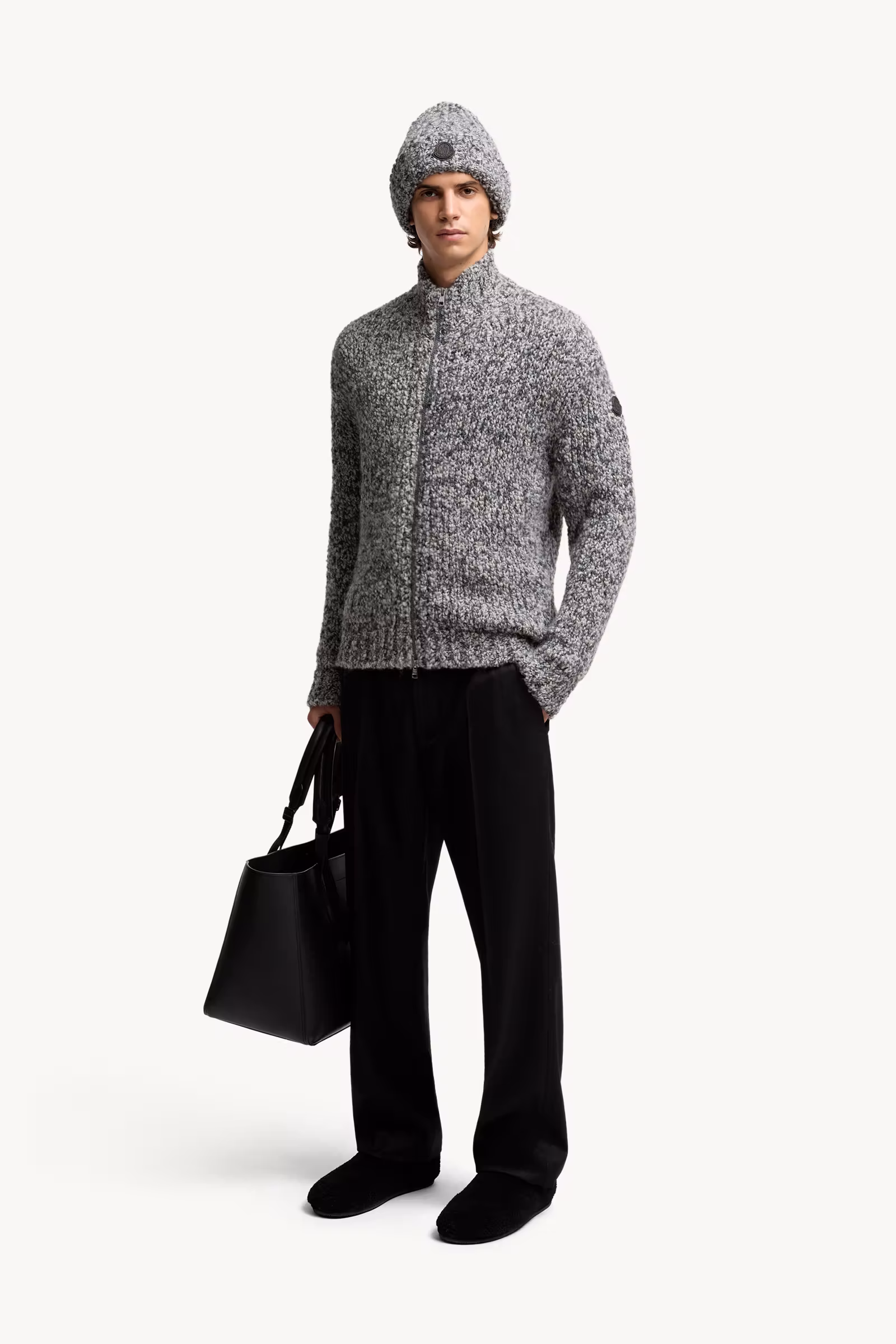 Wool & Alpaca Zip-Up Cardigan