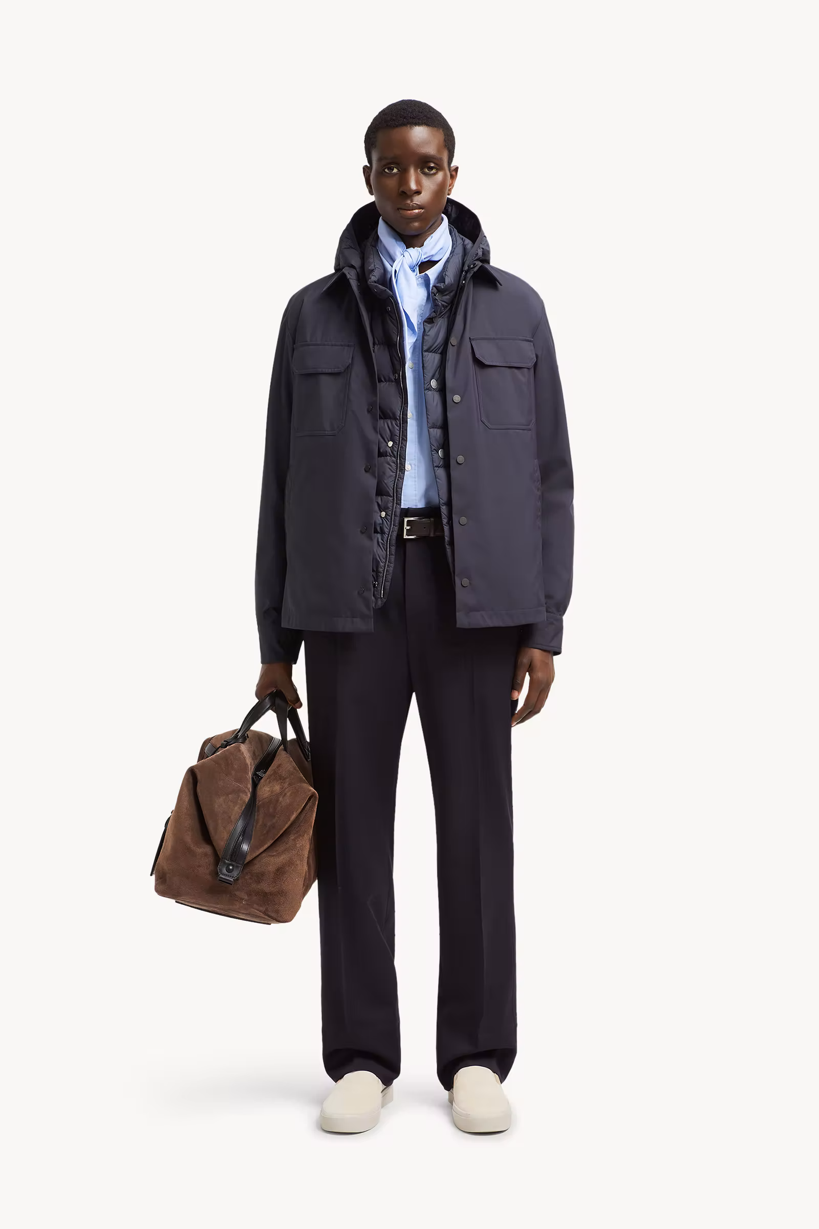 Wool Gabardine Tailored Pants