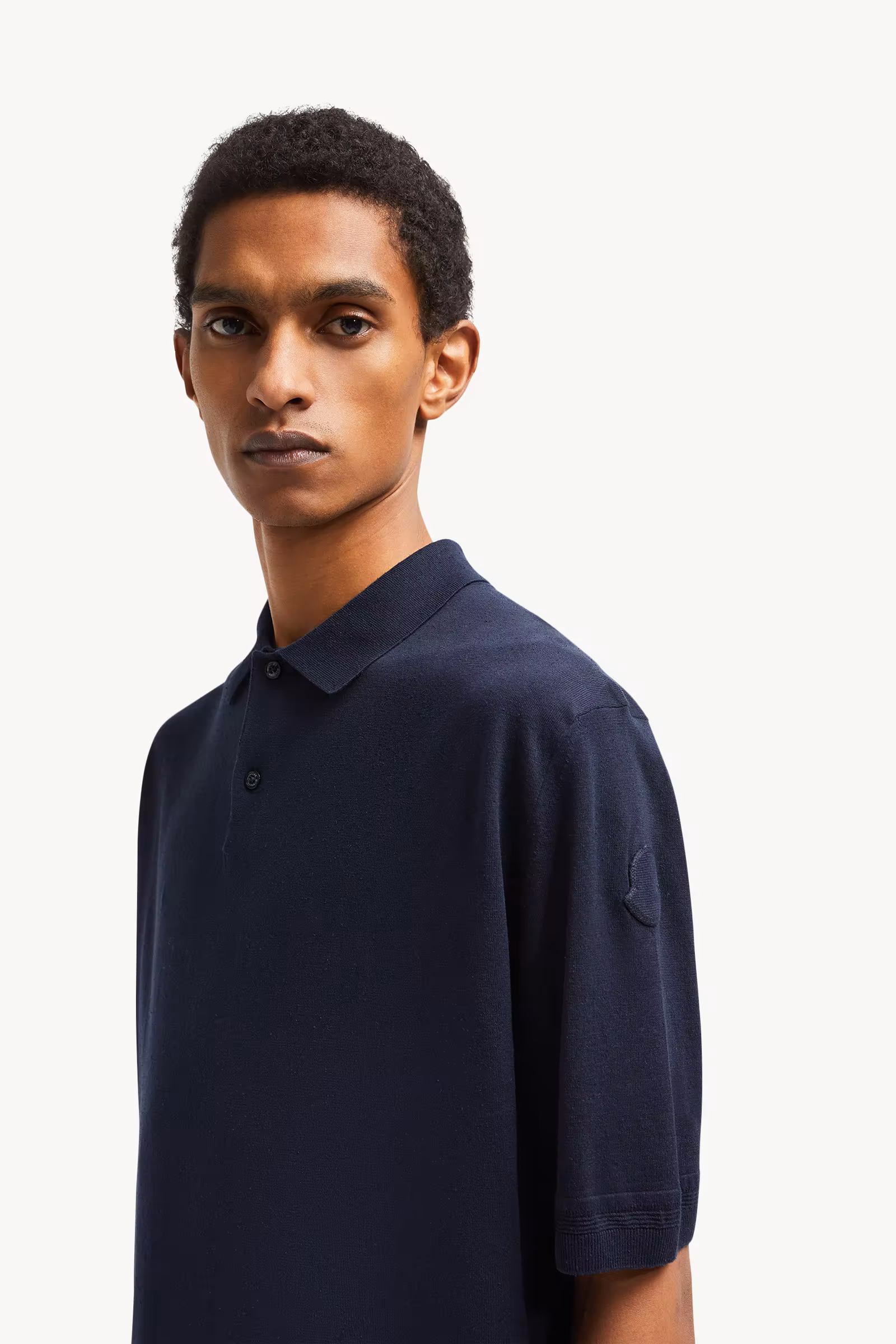 Silk & Linen Knit Polo Shirt
