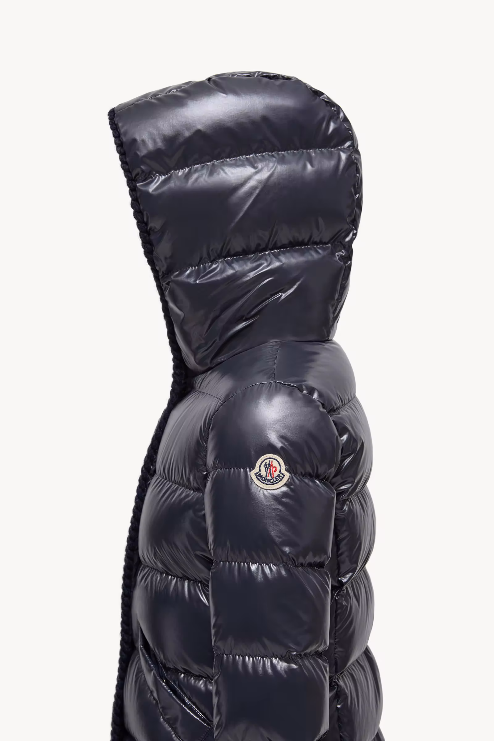 Glareins Braided Trim Hooded Down Jacket