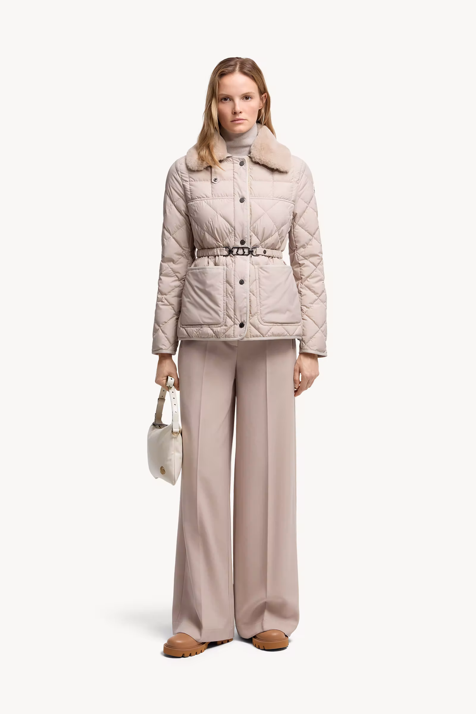 Cygne Faux Fur-Trimmed Short Down Jacket