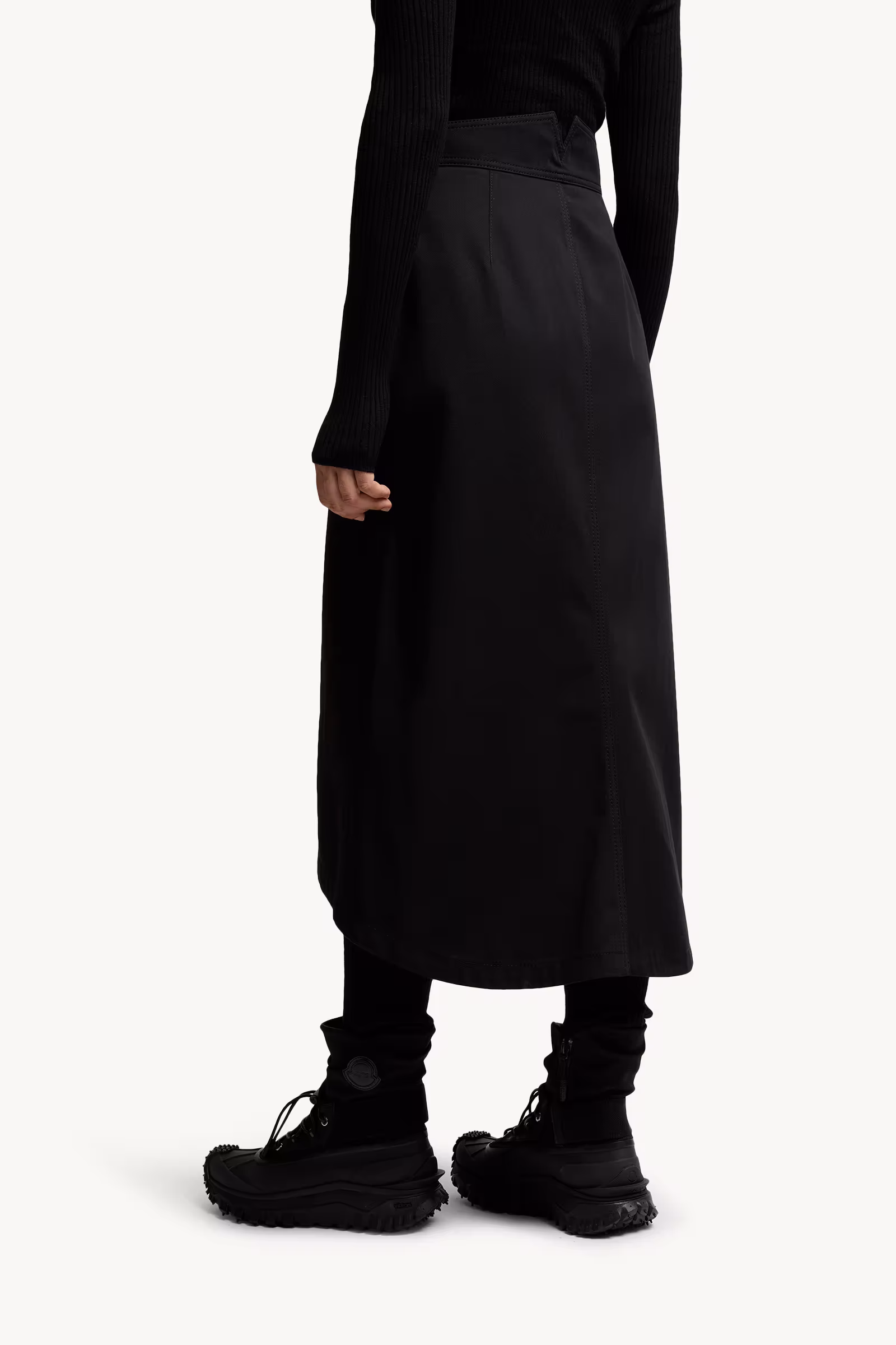 Moncler x EE72 by Edward Enninful Cotton Gabardine Midi Skirt