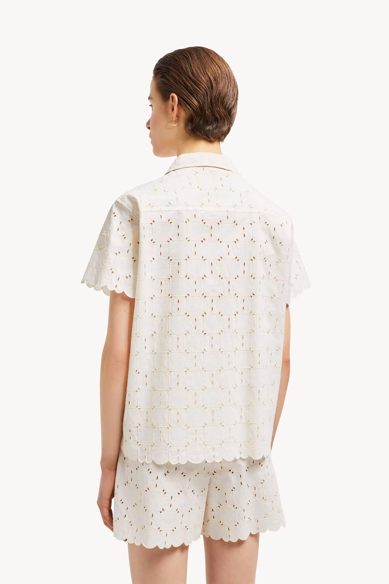 Broderie Anglaise Short Sleeve Shirt