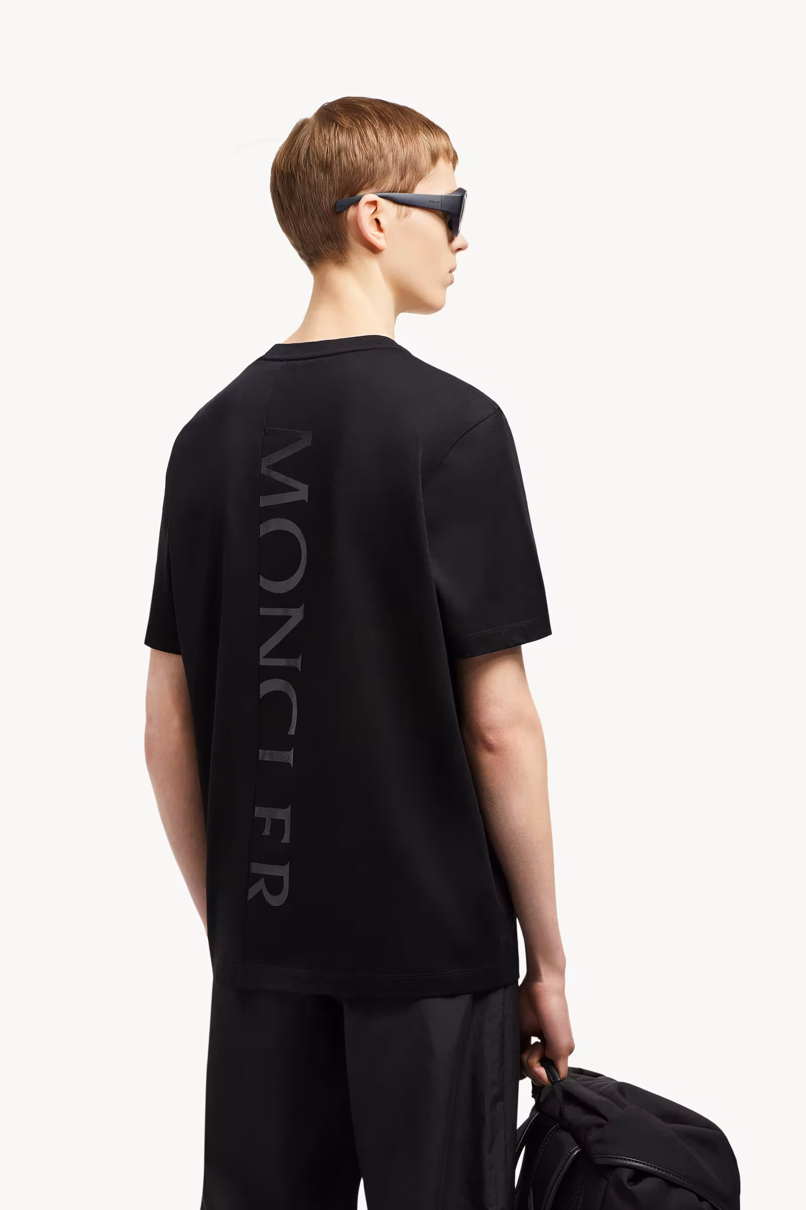 Vertical Back Logo Cotton T-Shirt