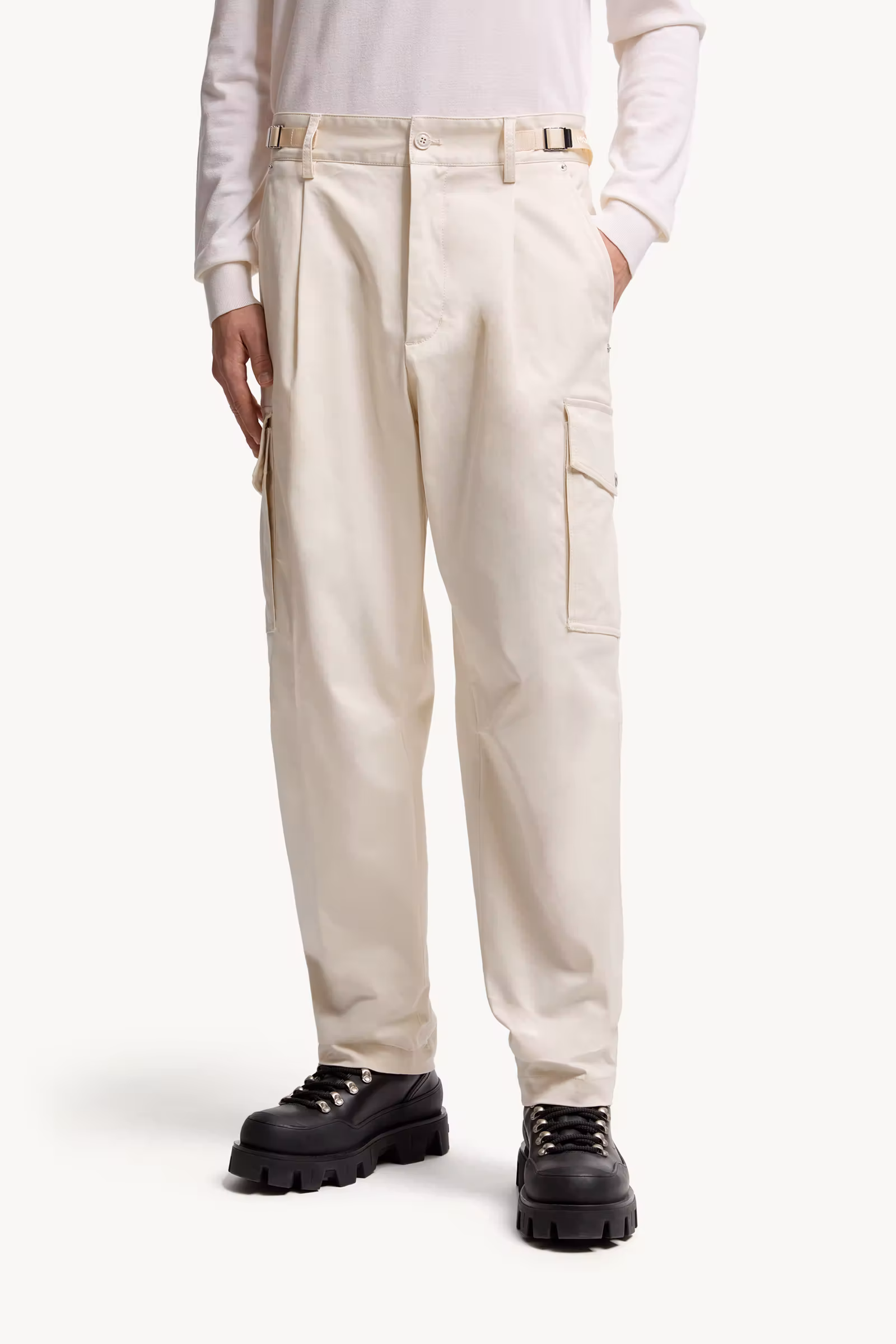 Cotton Gabardine Cargo Pants