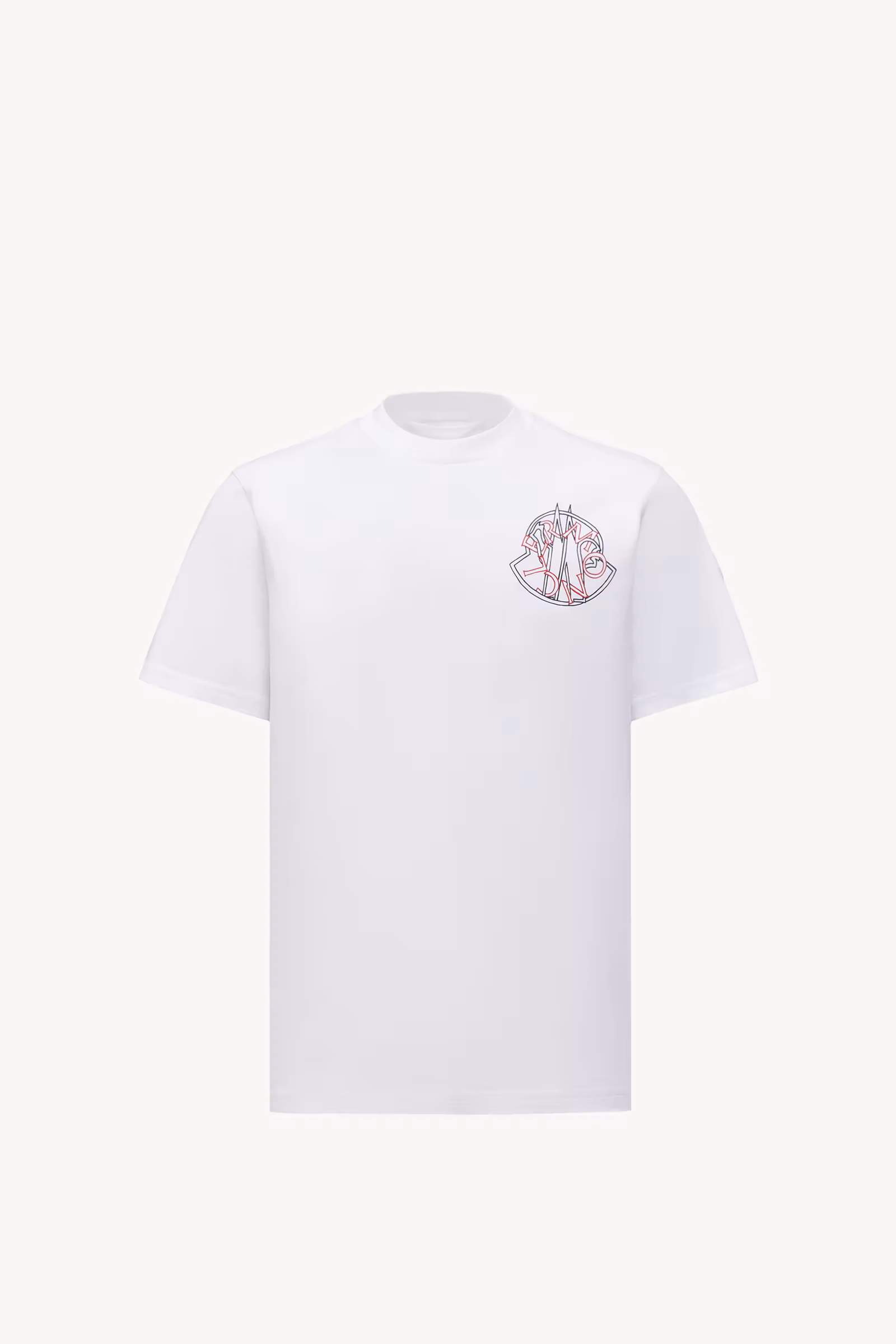 Overlapped Logo Cotton T-Shirt