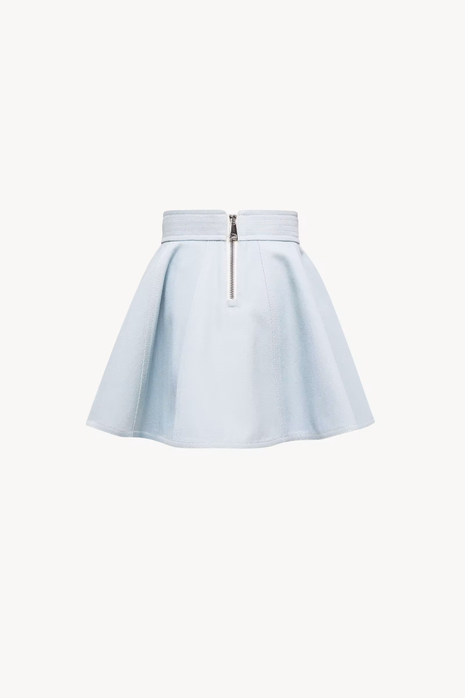 Flared Denim Mini Skirt