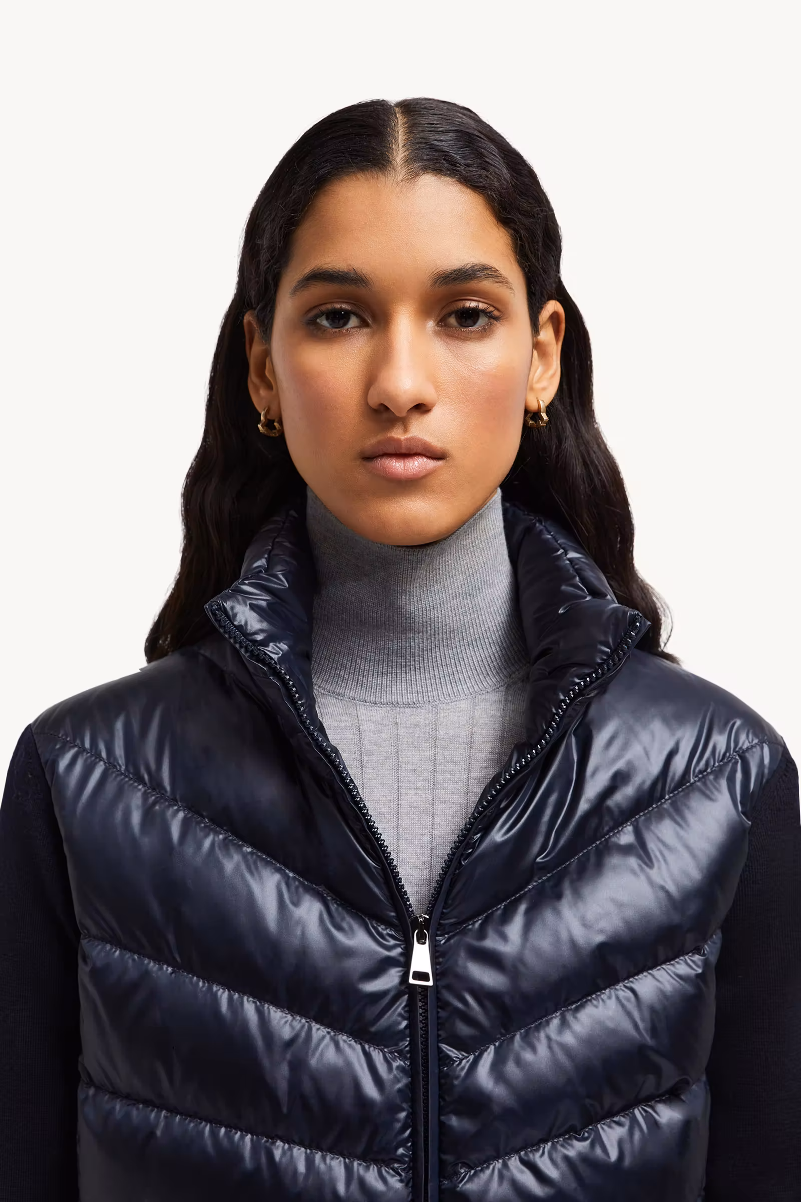 Padded Wool Cardigan