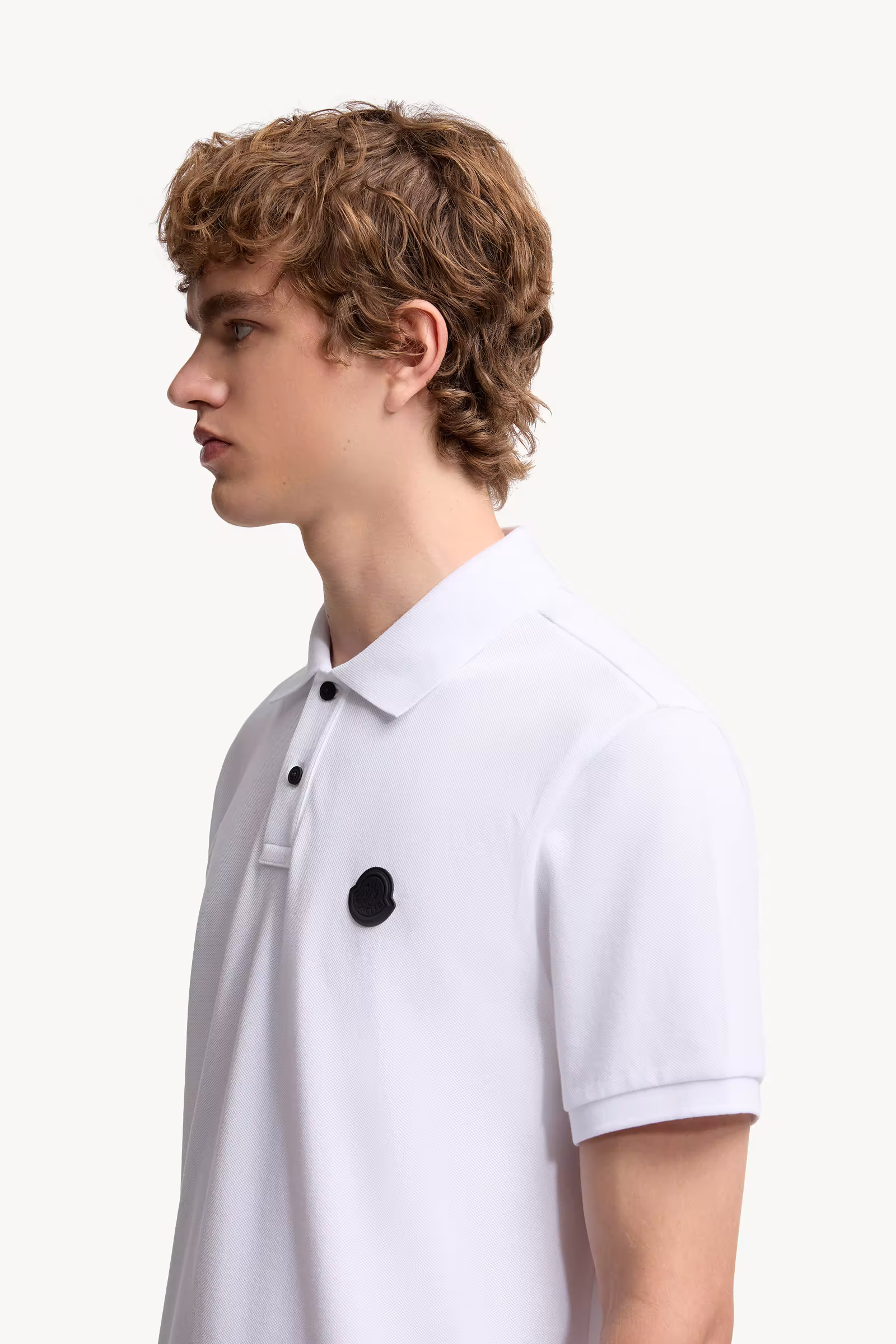 Logo Patch Cotton Piquet Polo Shirt