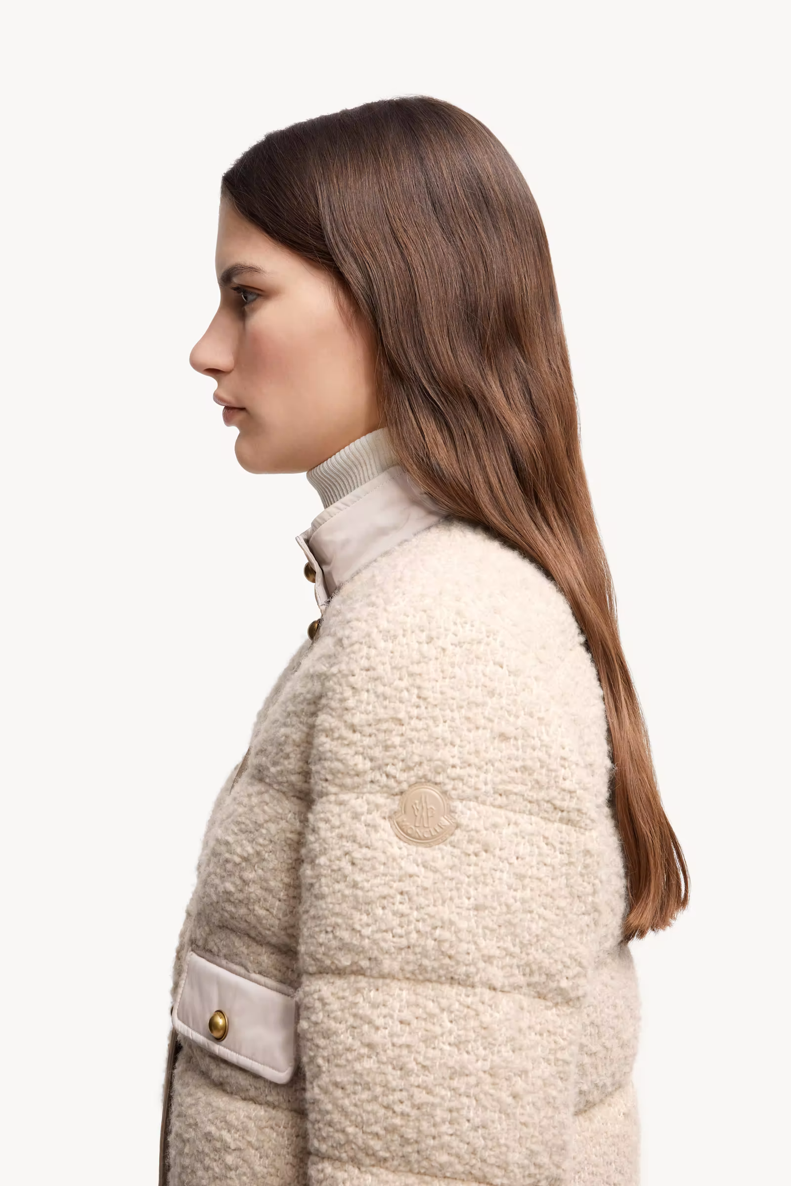 Blandy Wool Blend Bouclé Short Down Jacket