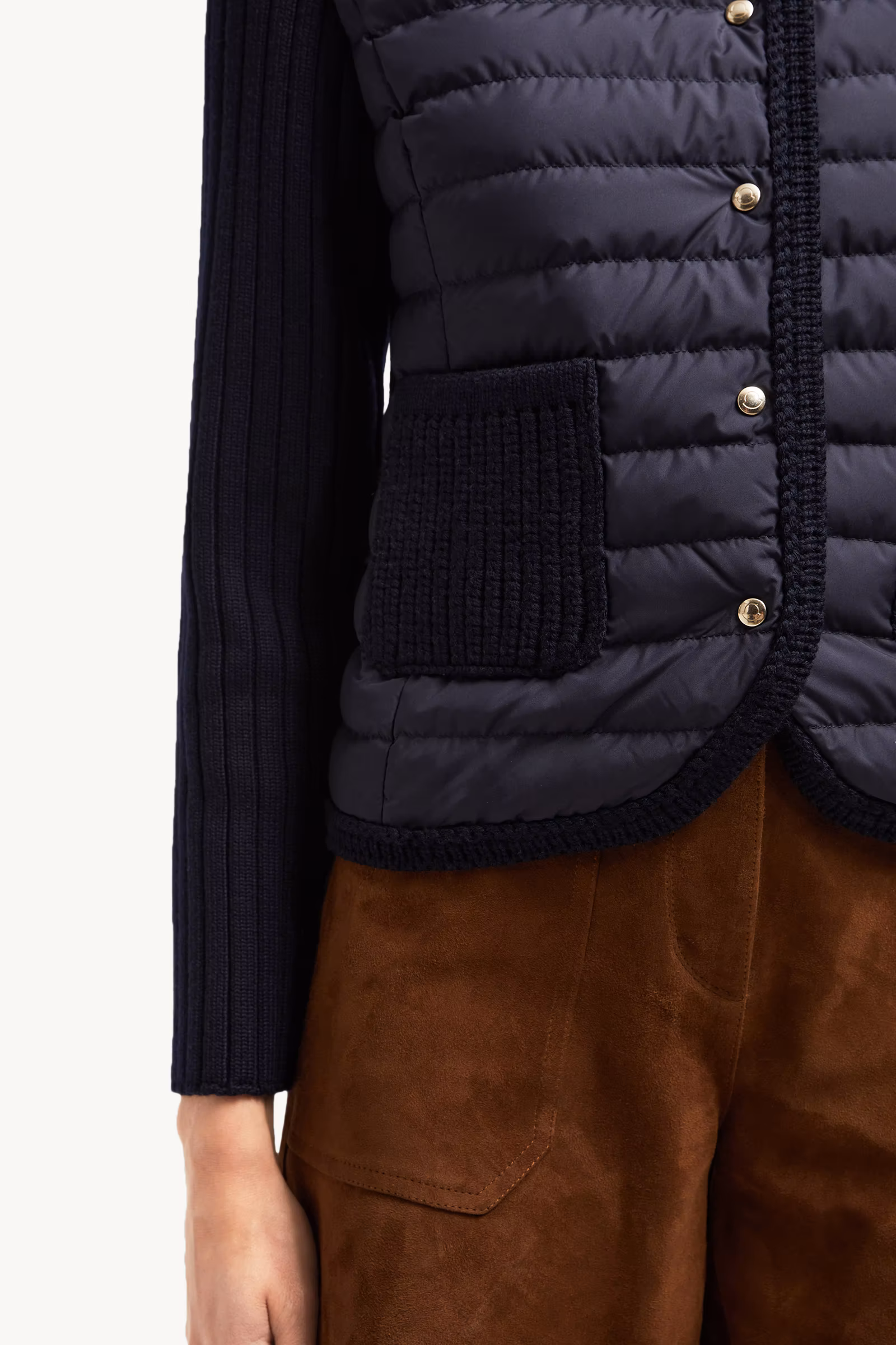 Padded Wool Cardigan