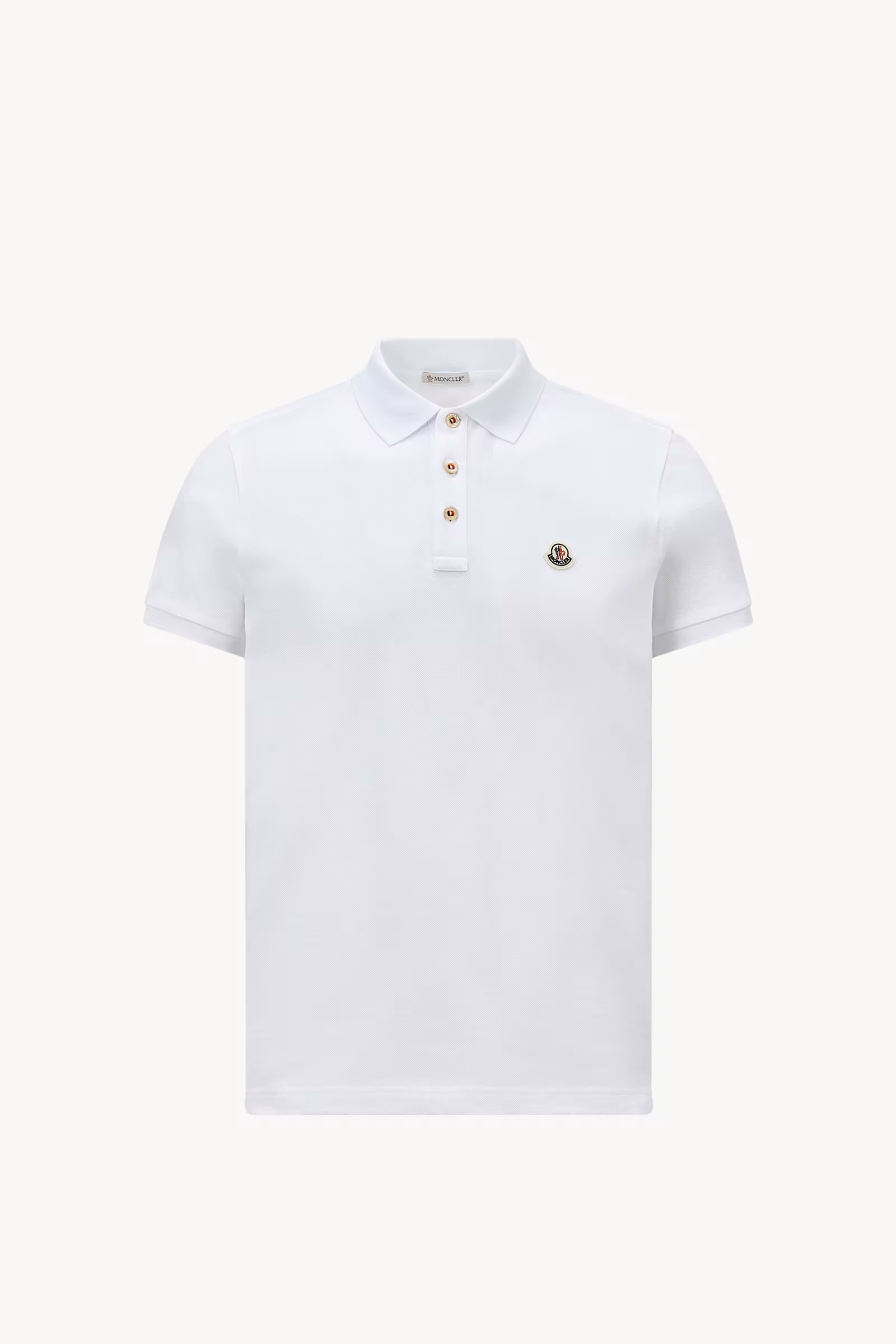 Logo Patch Cotton Polo Shirt