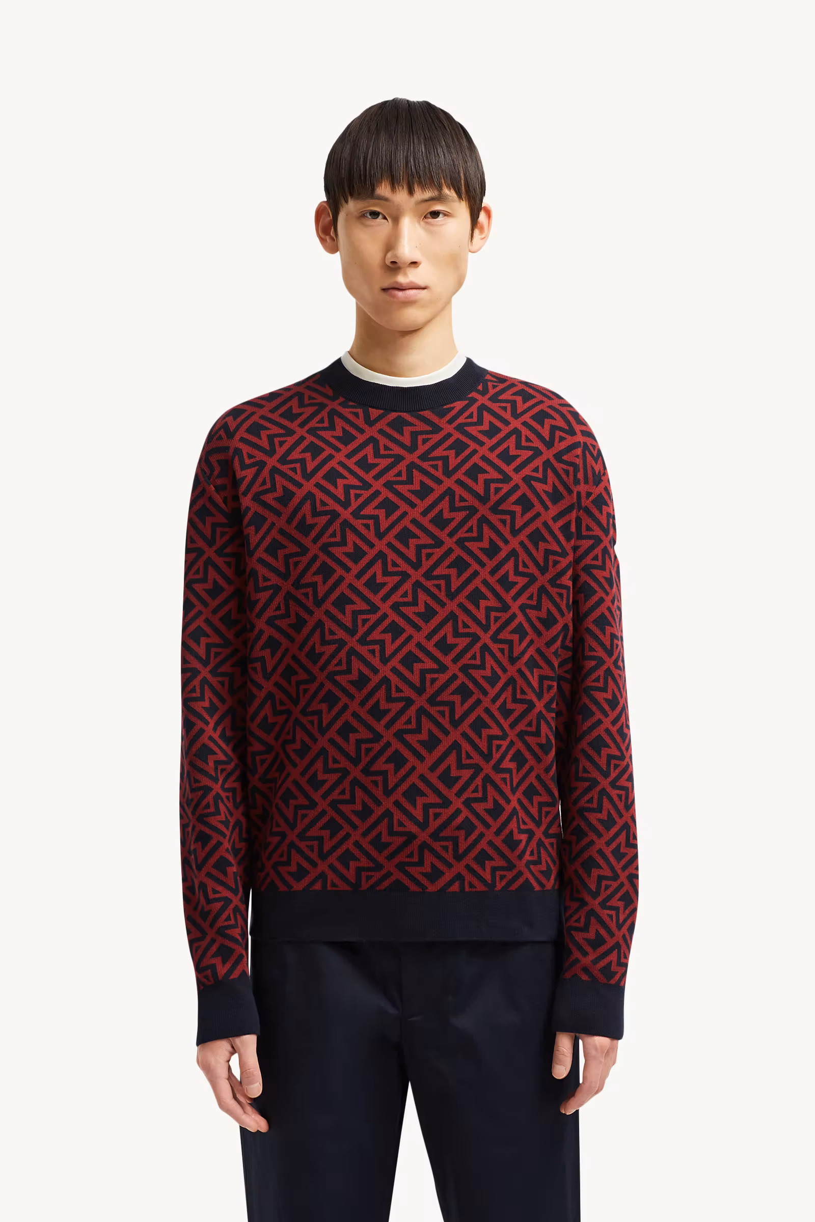 Monogram Cotton Jacquard Sweater