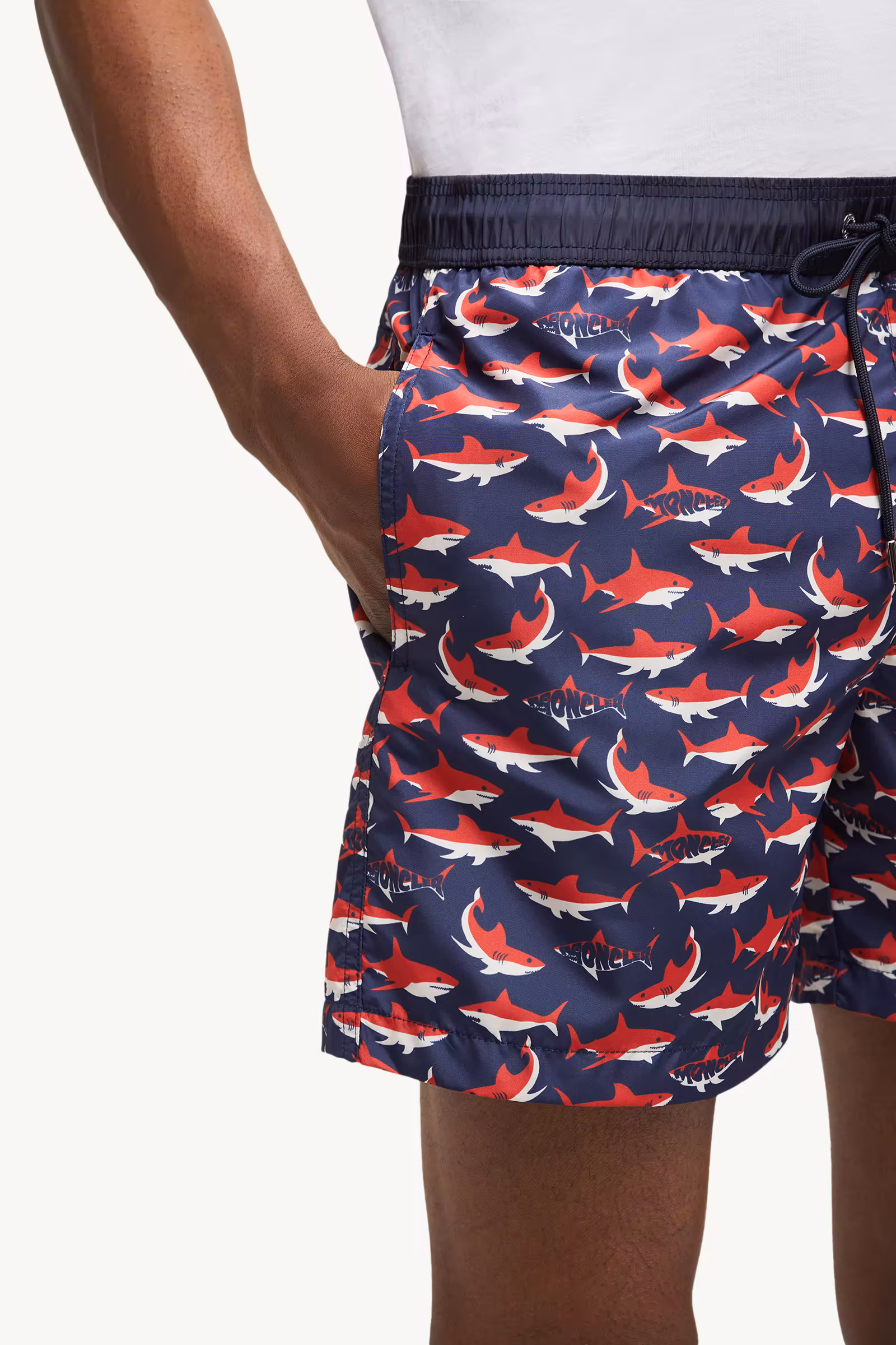 Shark Print Swim Shorts