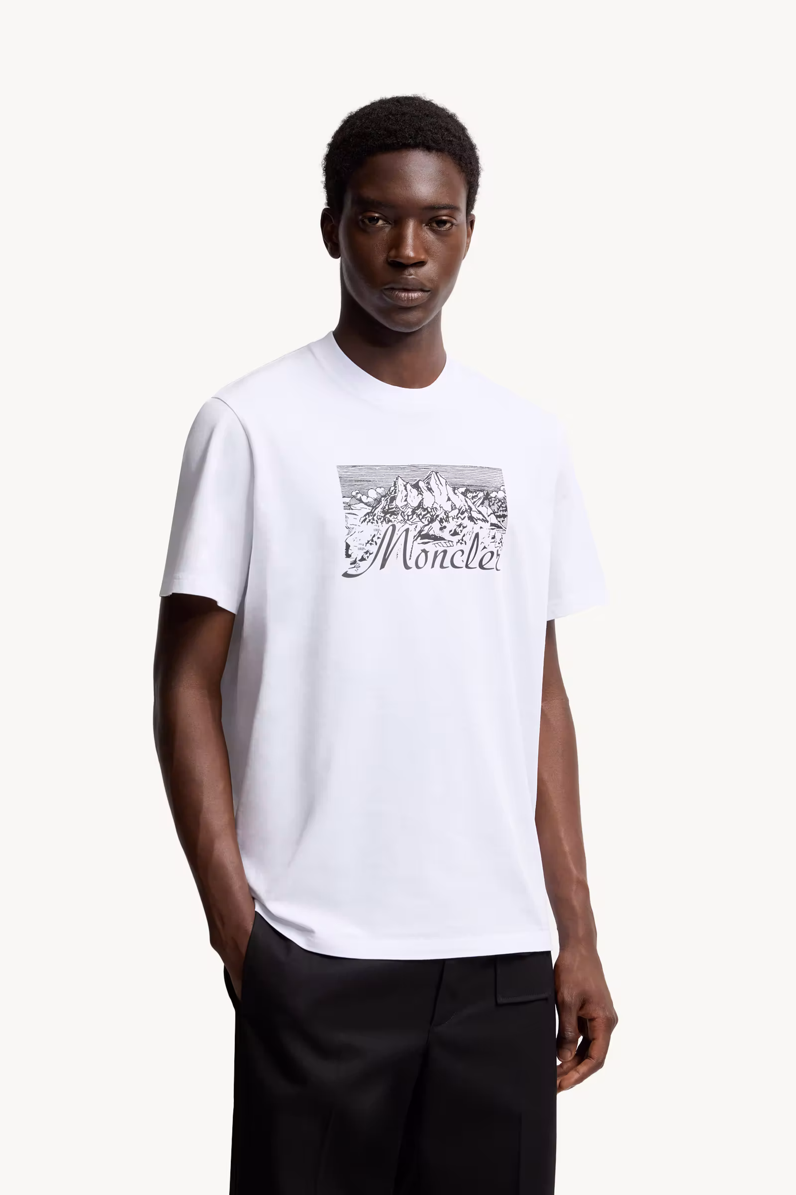 Mountain Logo Cotton T-Shirt