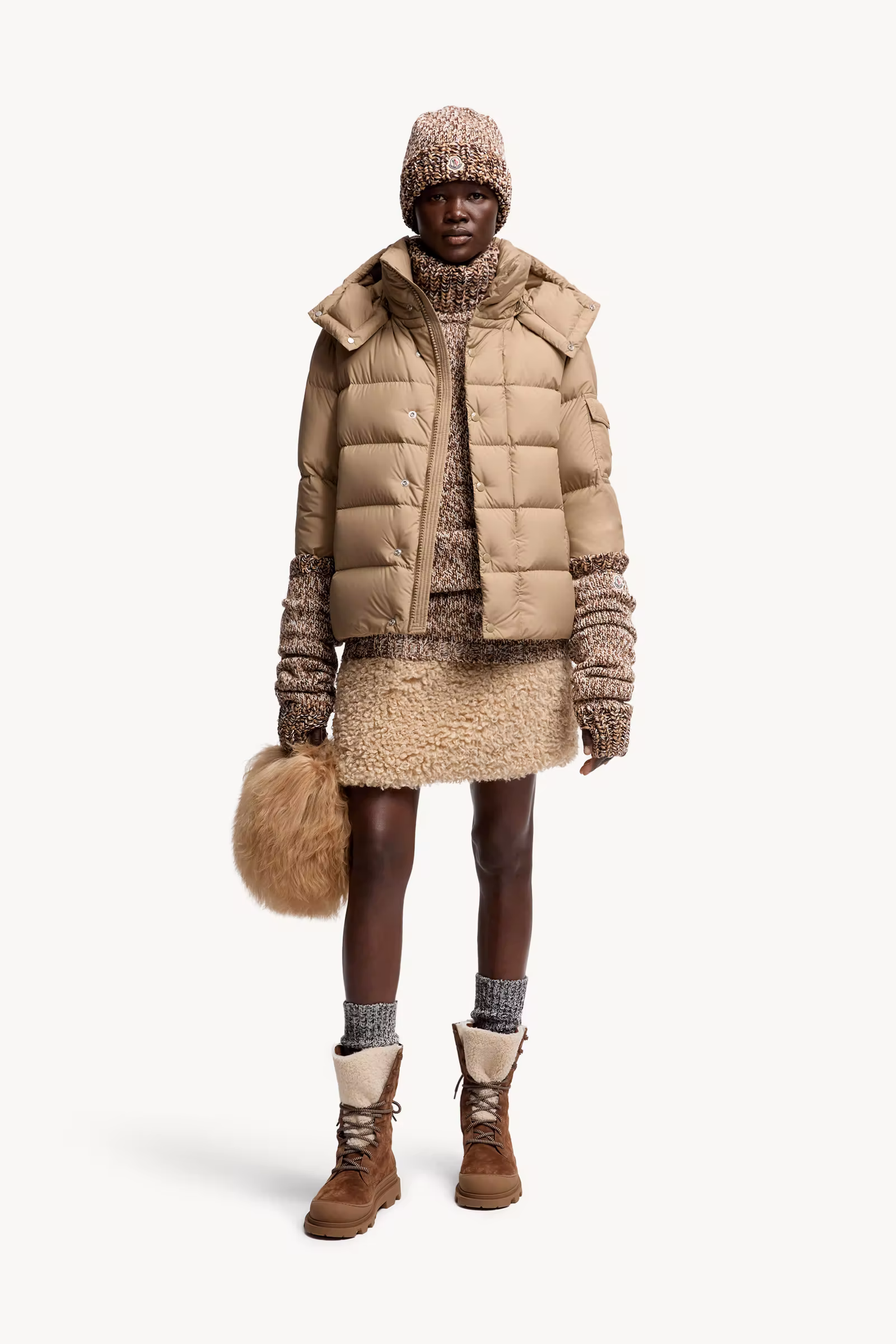 Moncler Maya 70 Hooded Short Down Jacket