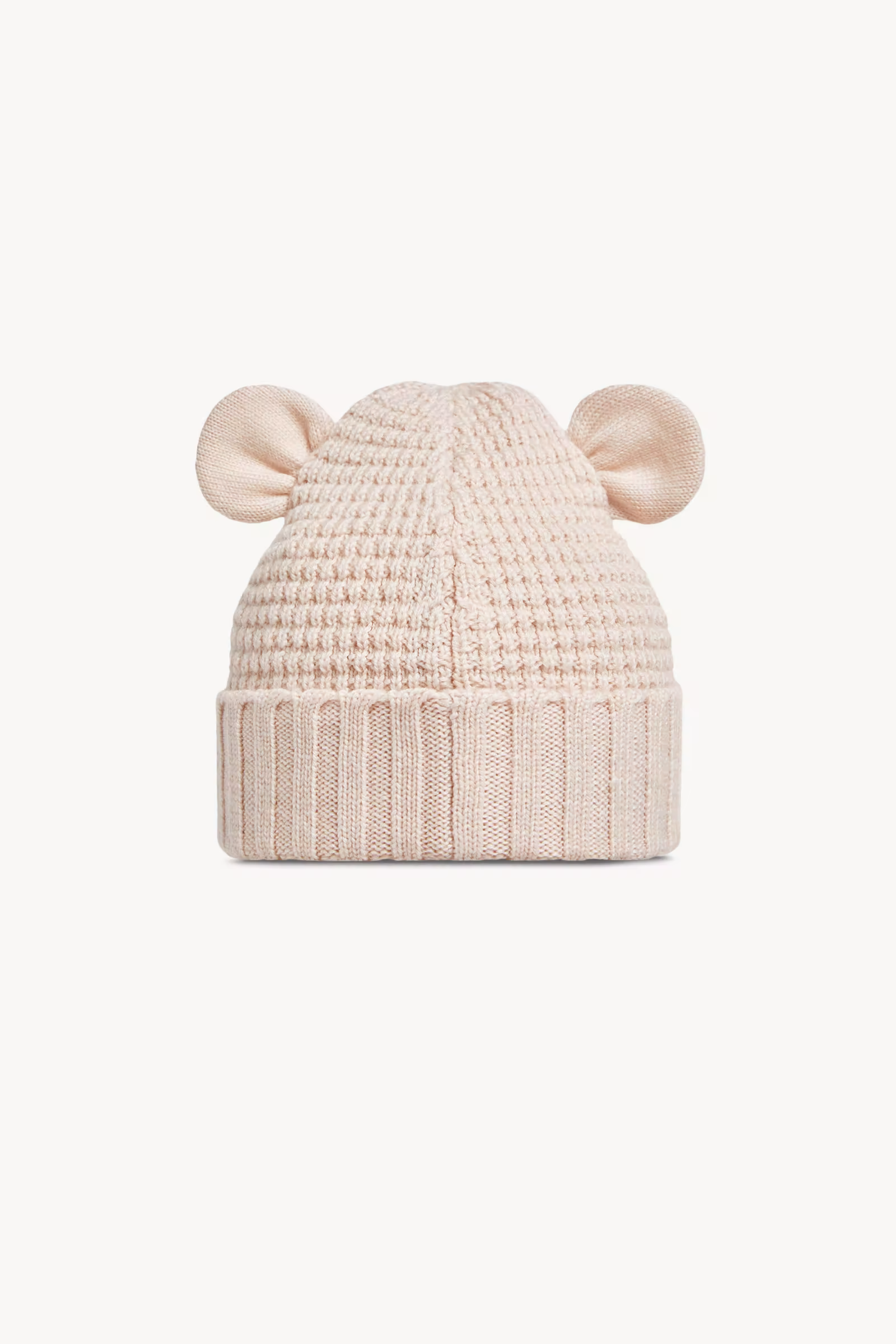Wool Beanie with Teddy Bear Ears
