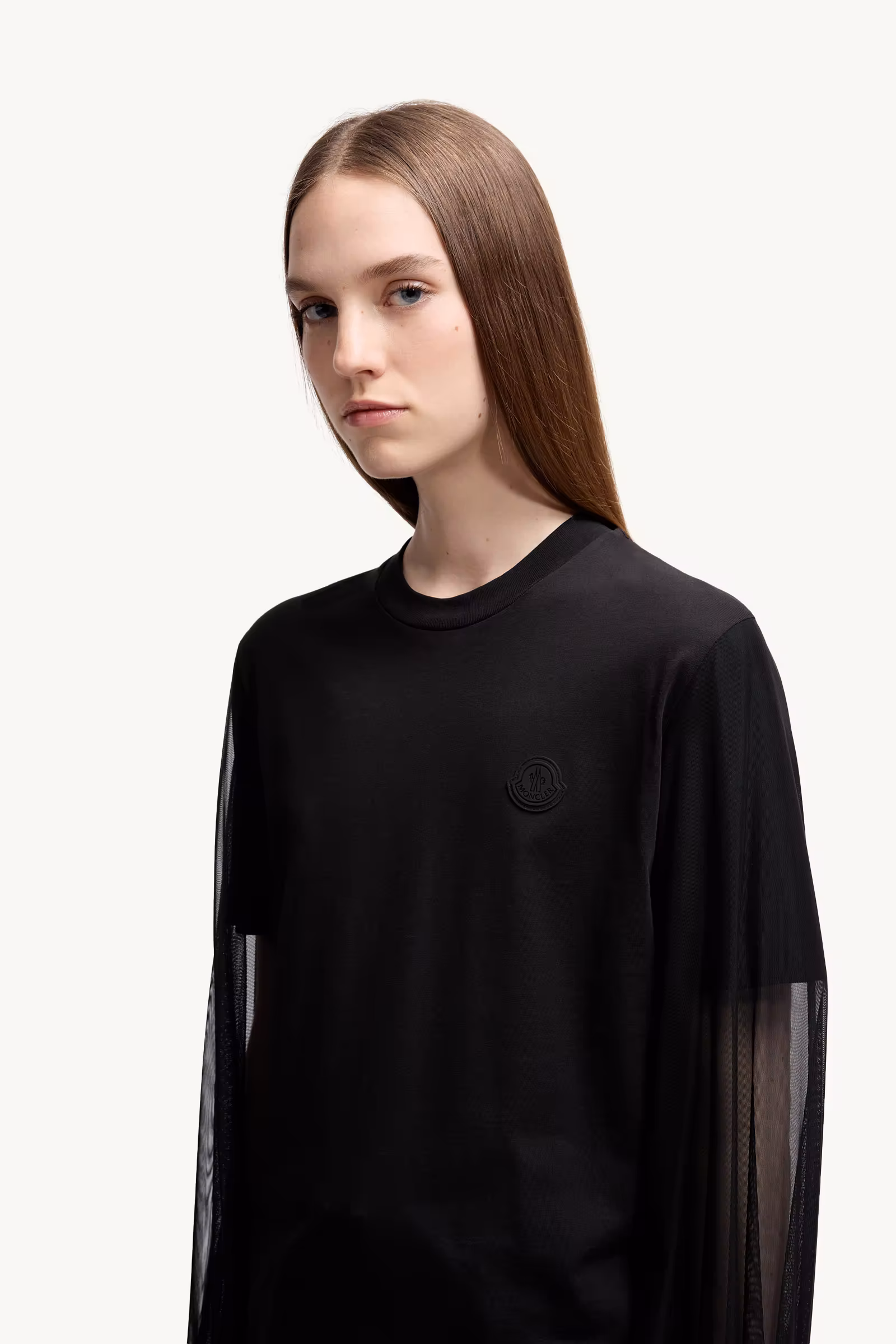 Tulle Long Sleeve Top