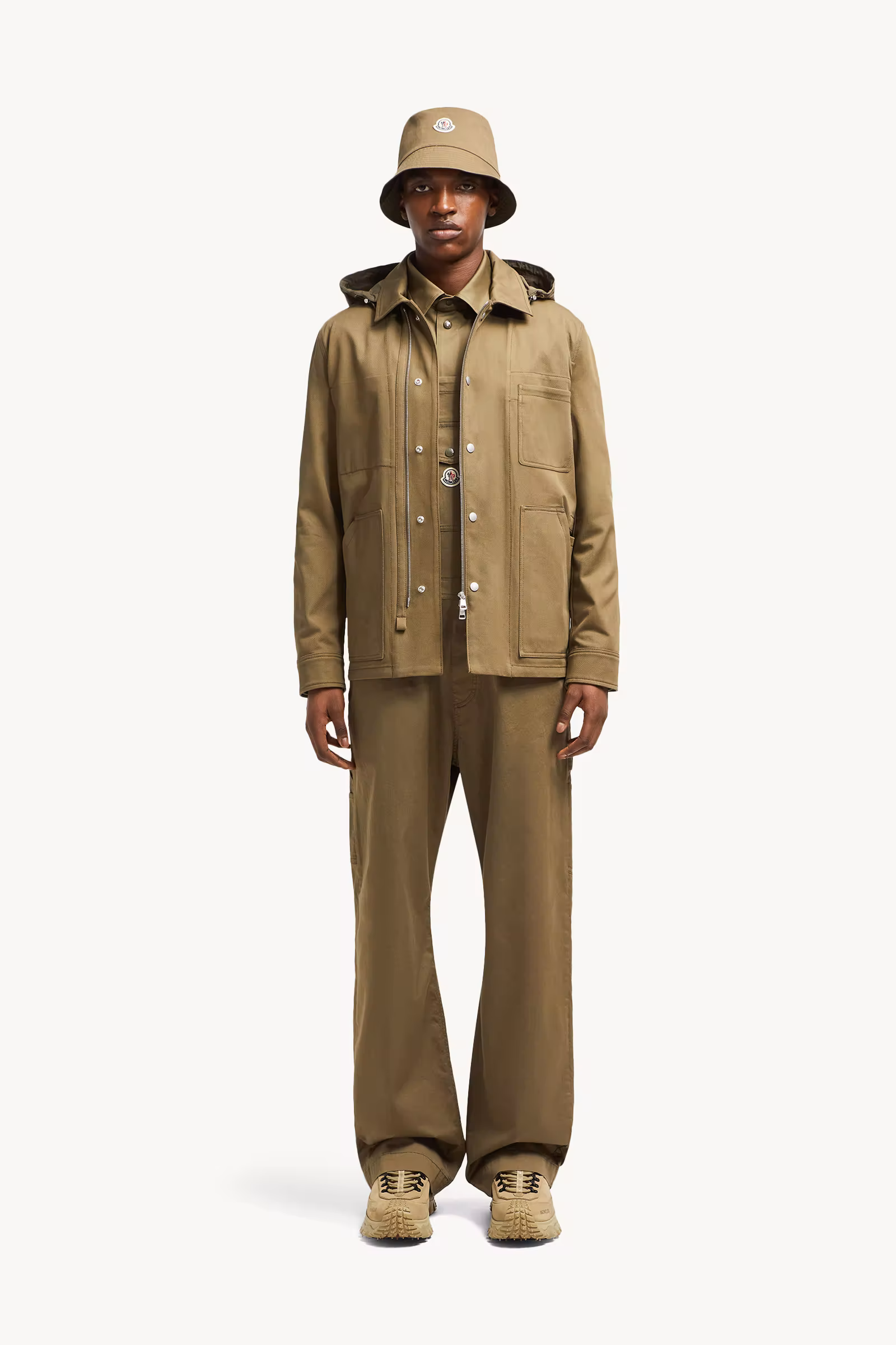 Guerledan Hooded Cotton Shirt Jacket