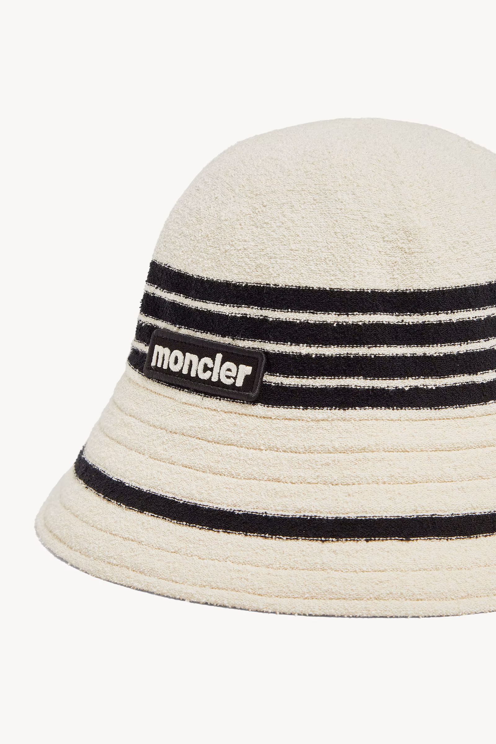 Striped Terry Cloth Bucket Hat