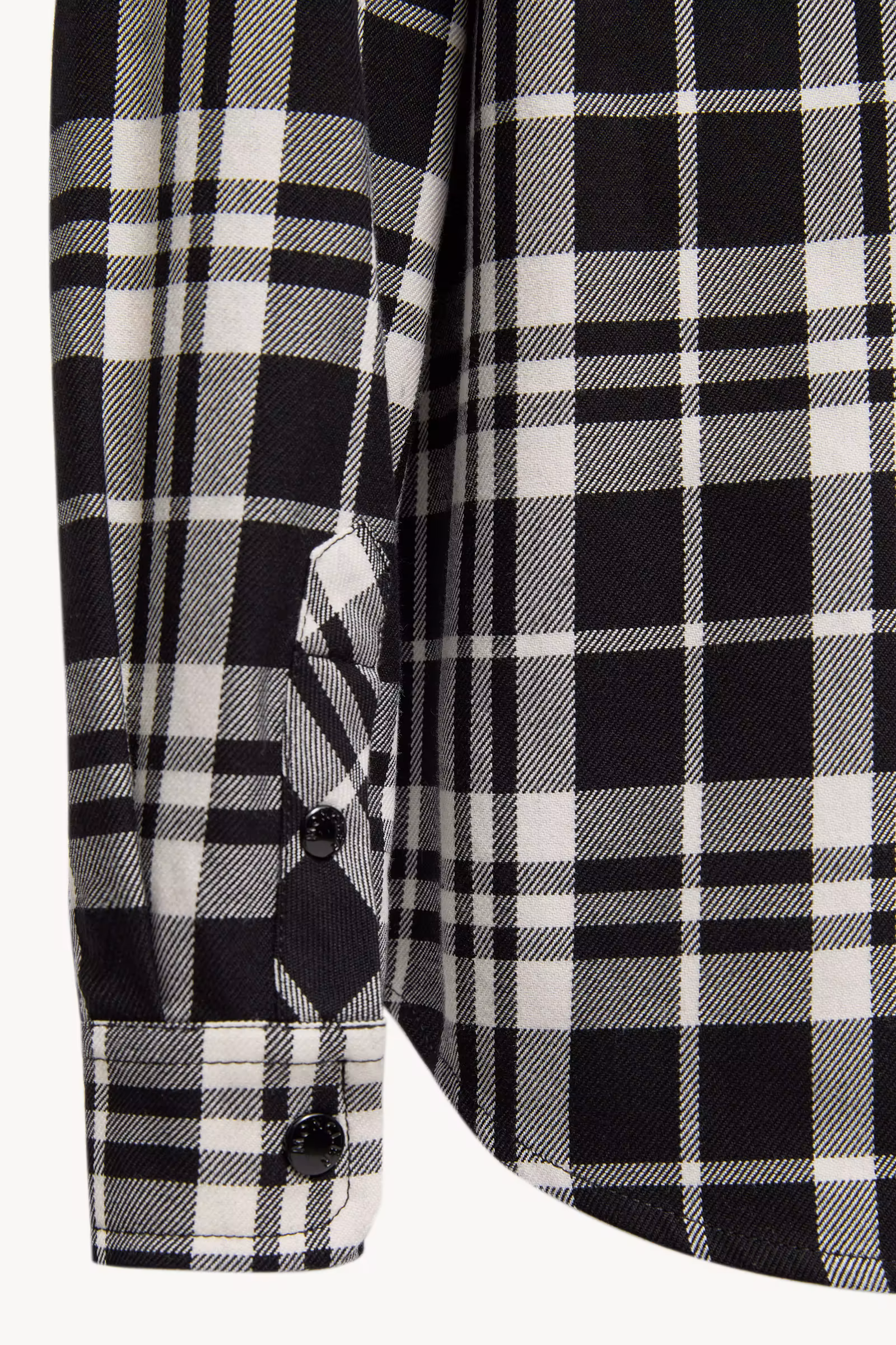 Checked Cotton Shirt with Pocket