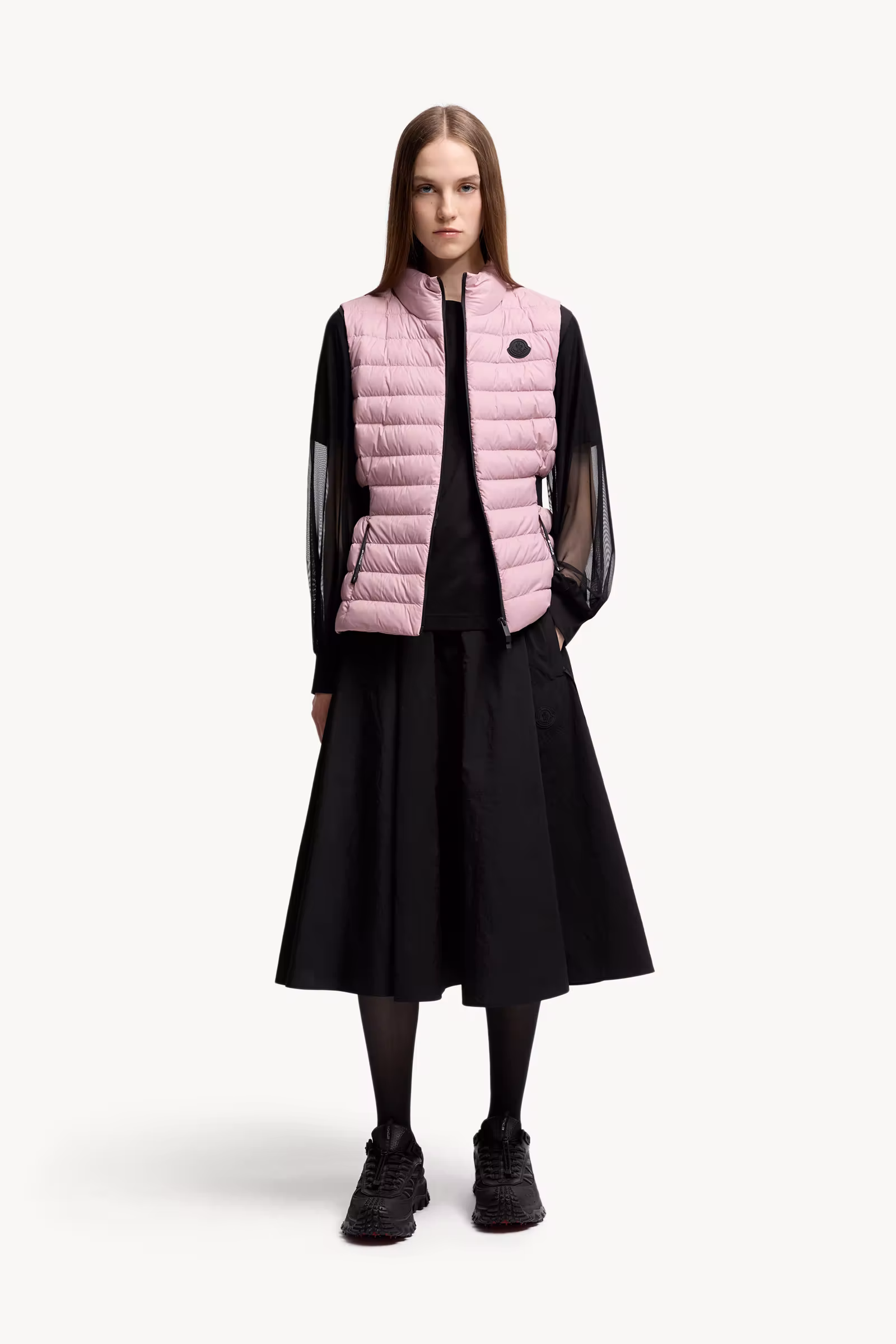 Tulle Long Sleeve Top