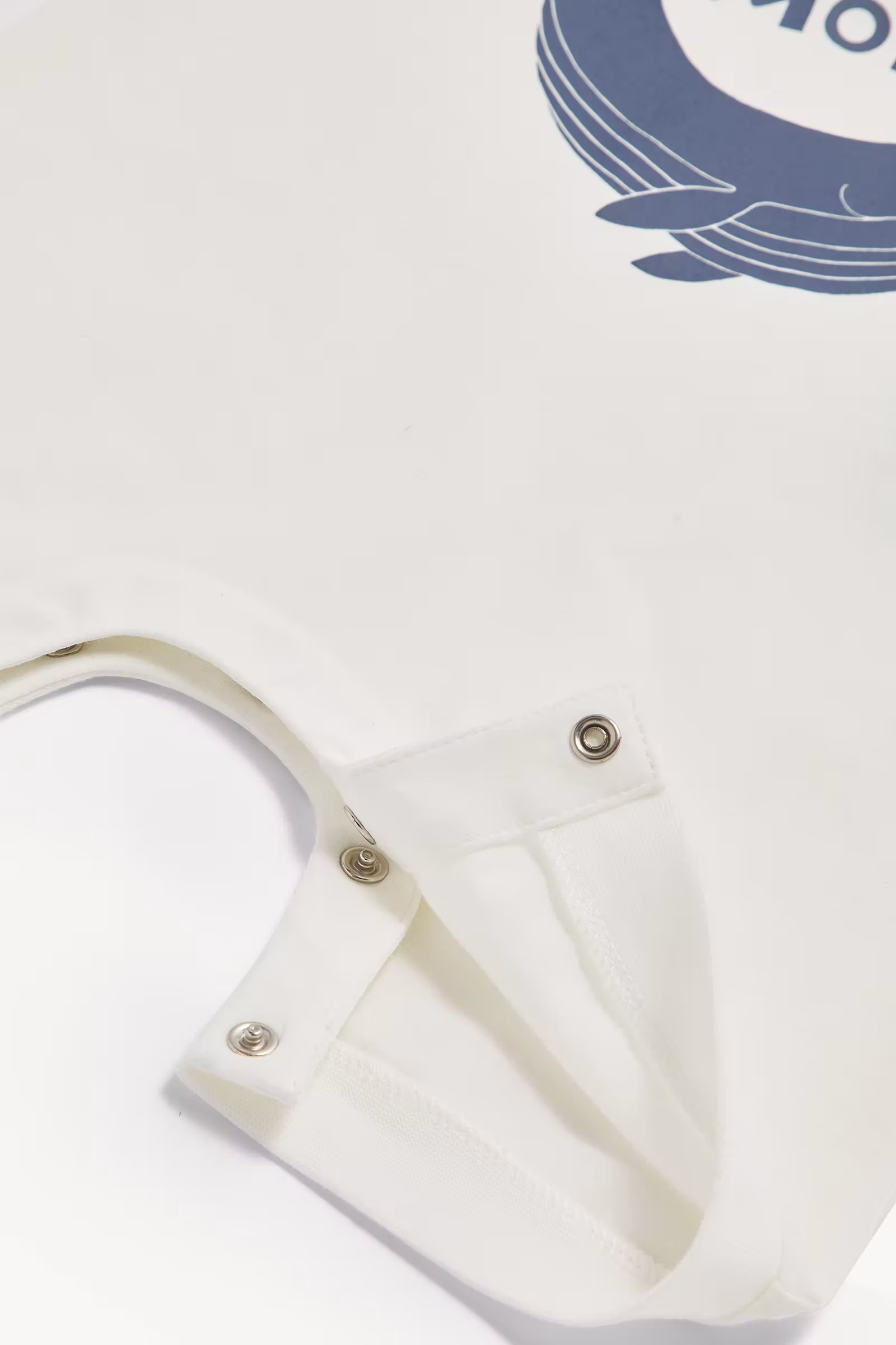 Whale Motif Cotton Romper