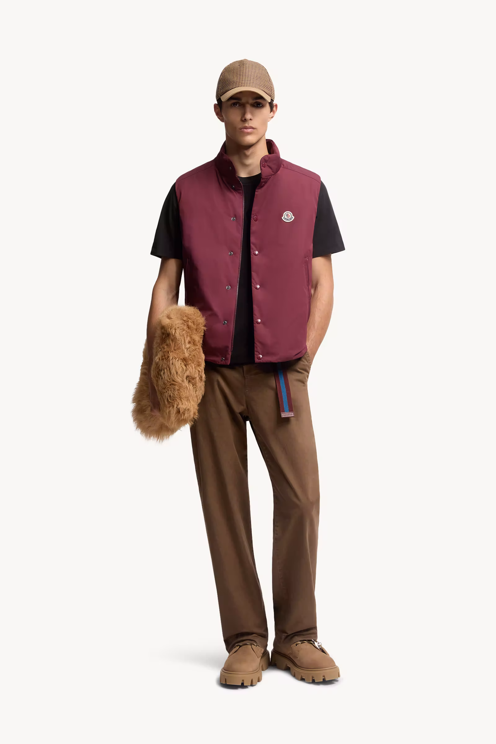 Flocked Logo Cotton T-Shirt