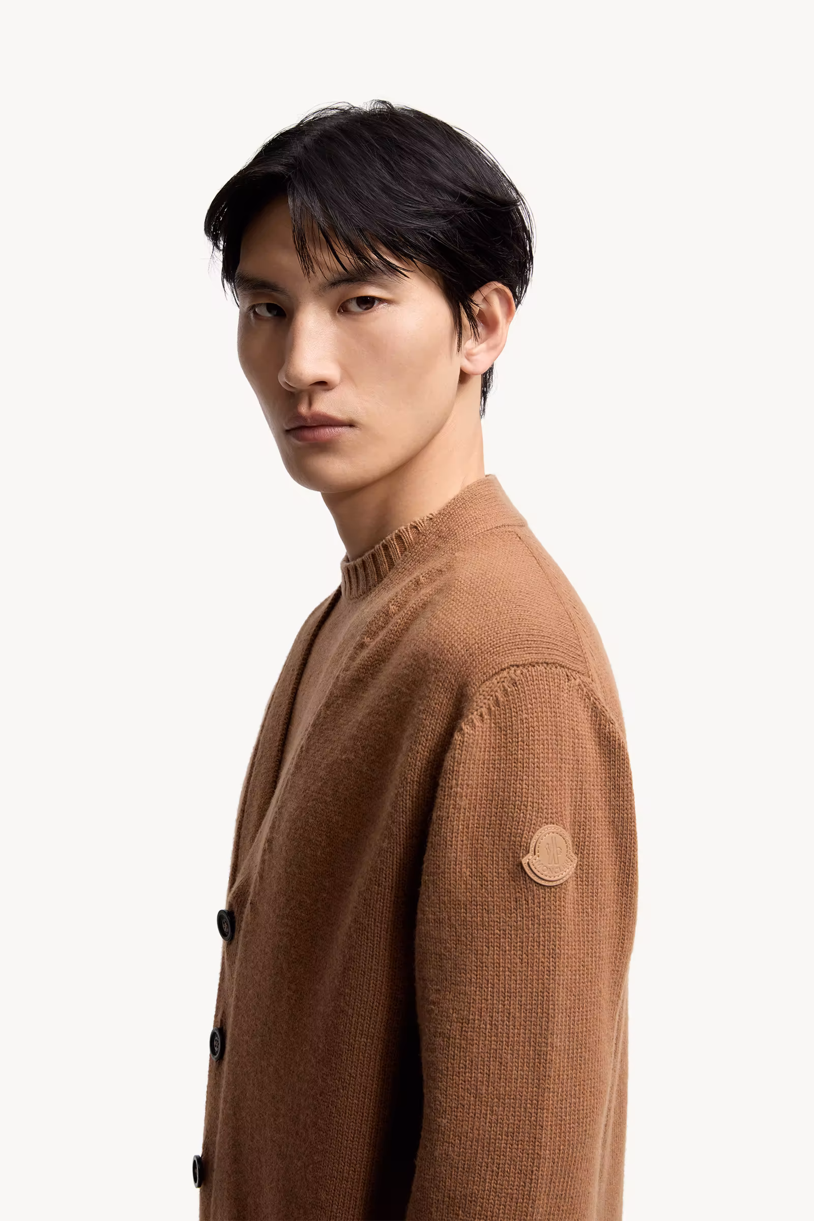 V-Neck Wool Cardigan